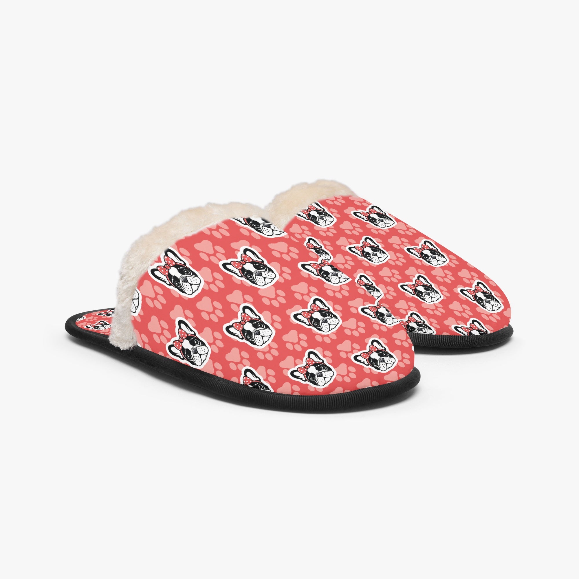 Rosie Frenchie Soft House Shoes for Frenchie Enthusiasts-fadou