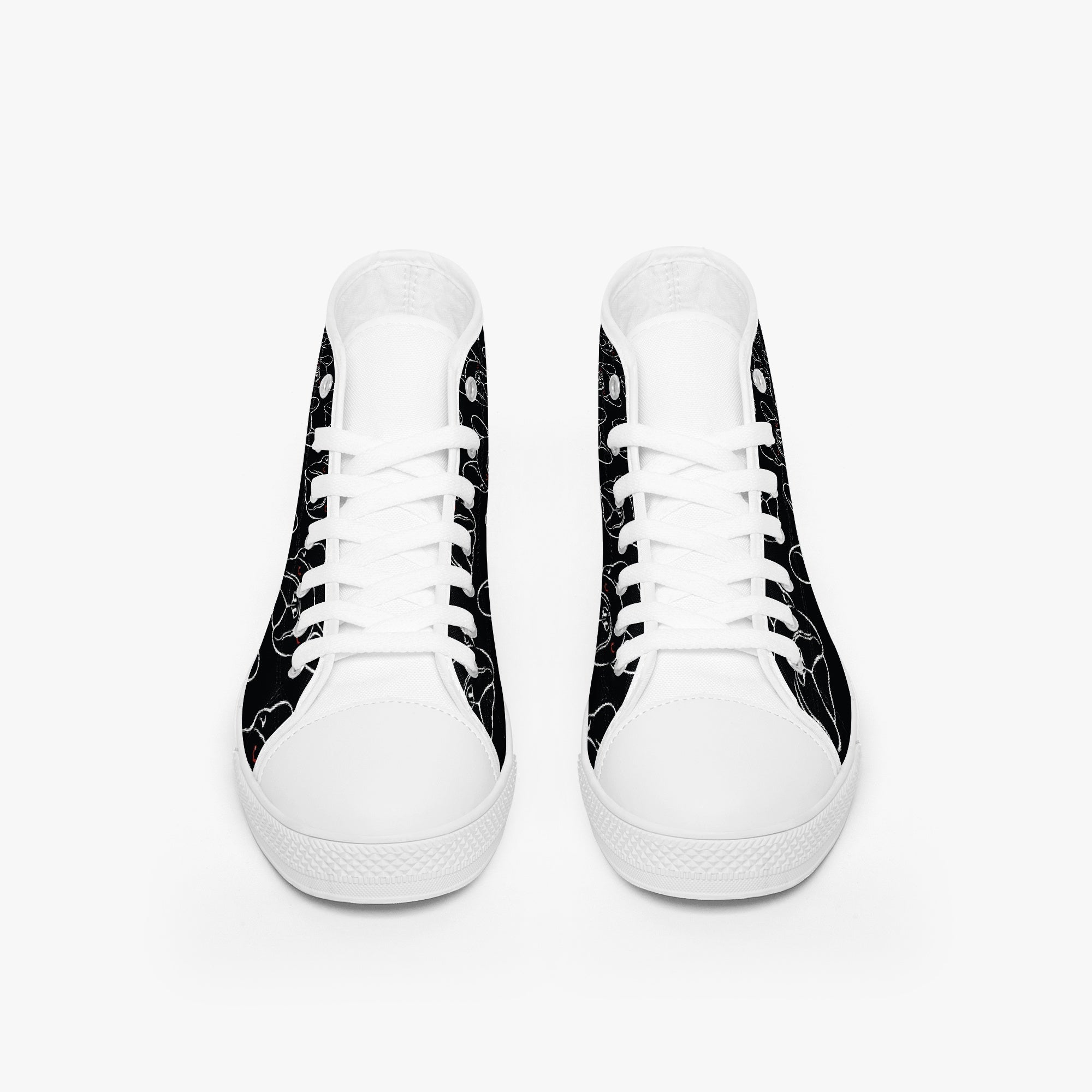 High-Top Classic Classic Sneakers for Frenchie Enthusiasts-fadou