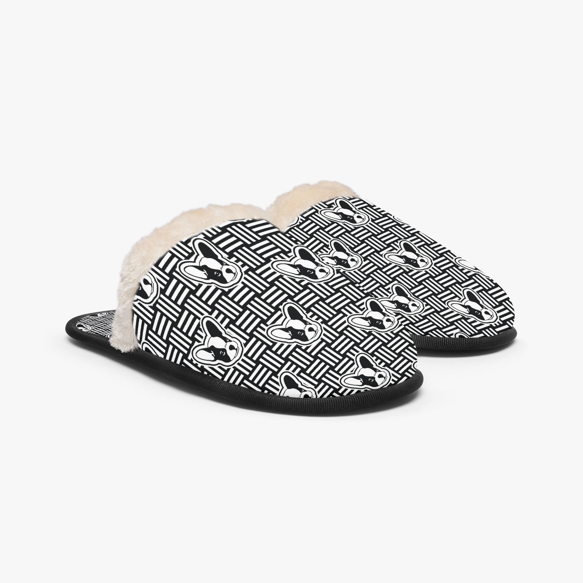 French Bulldog Winter House Slippers for Bulldog Owners-fadou