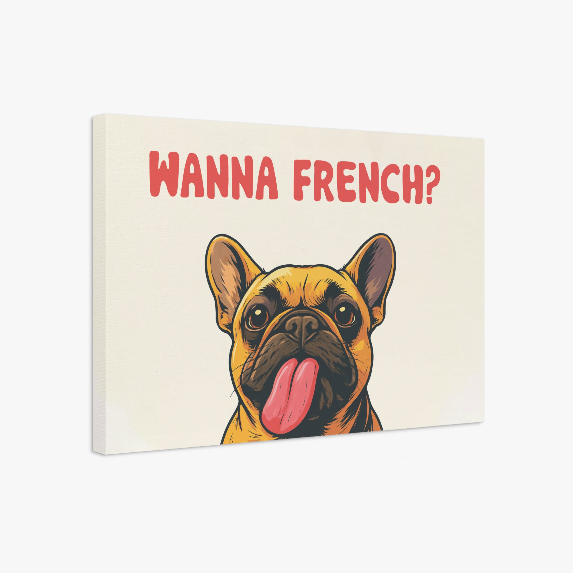 Frenchie Adorable Canvas Wall Art for Frenchie Enthusiasts-fadou