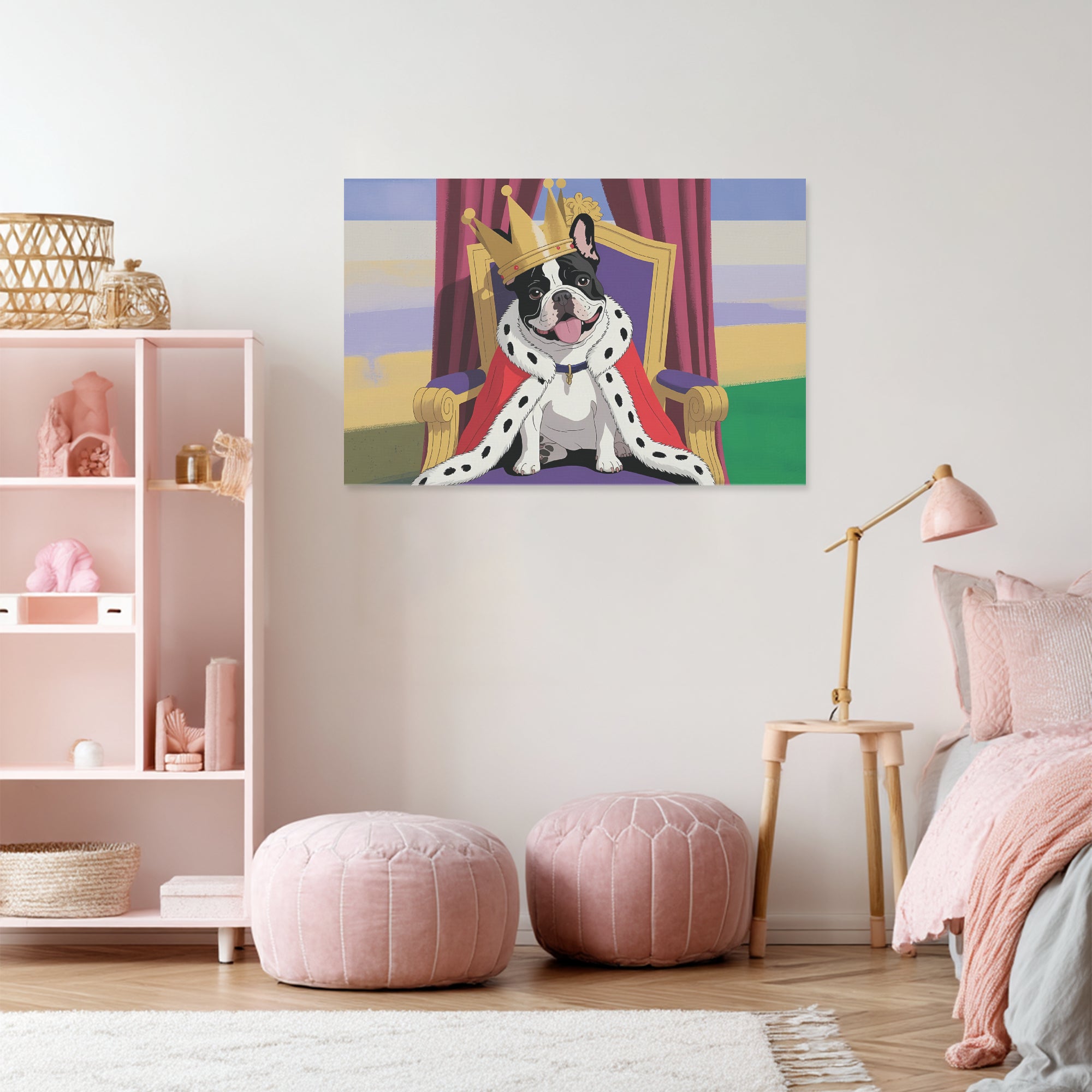 French Bulldog Adorable Canvas Wall Art for Everyday Wear-fadou
