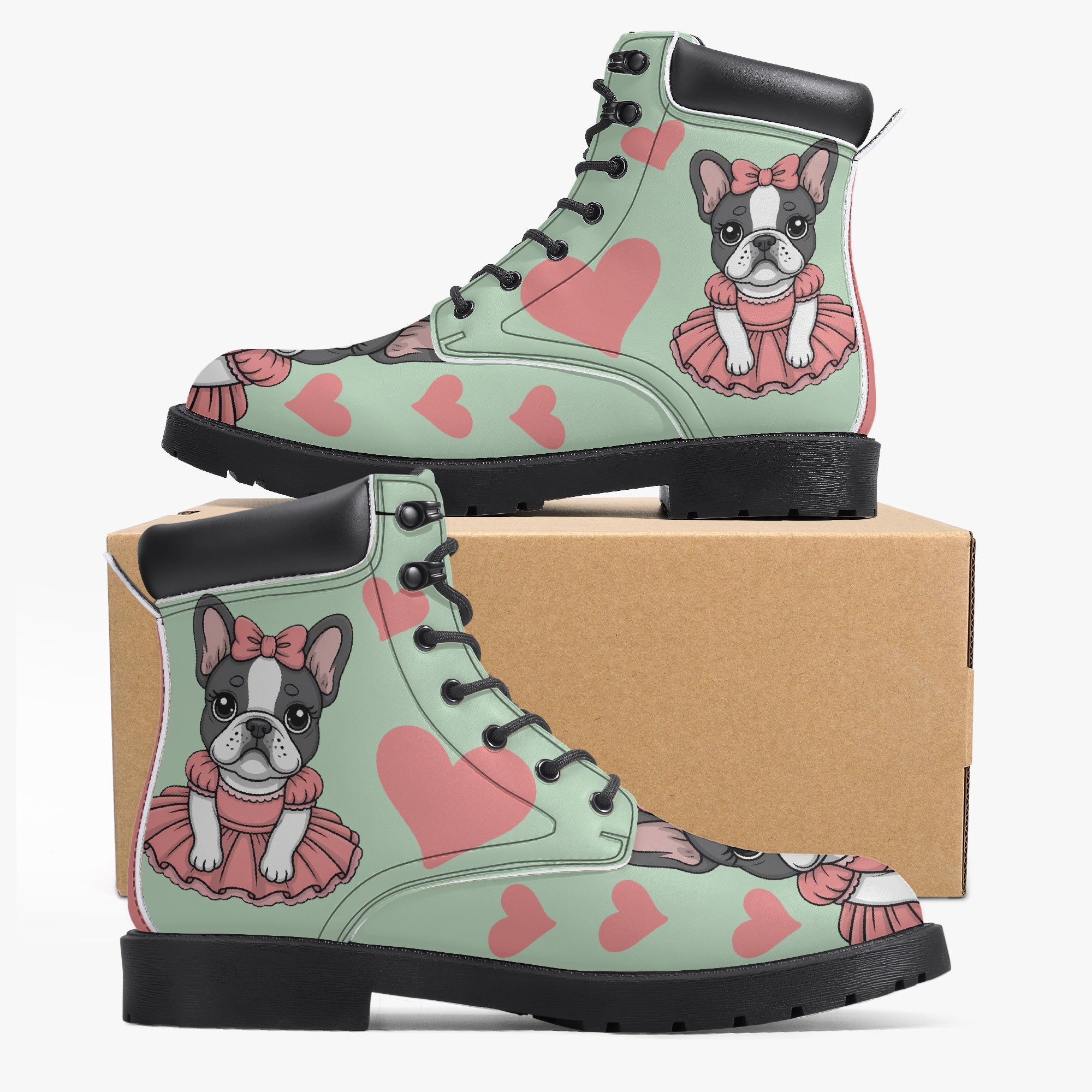 Stormi French Bulldog Ankle Booties for Frenchie Enthusiasts-fadou