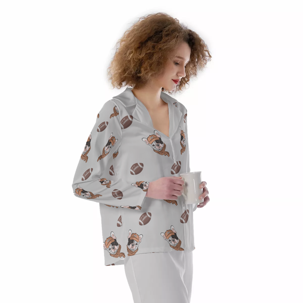 ZOE French Bulldog Cotton Pajamas for Frenchie Enthusiasts-fadou