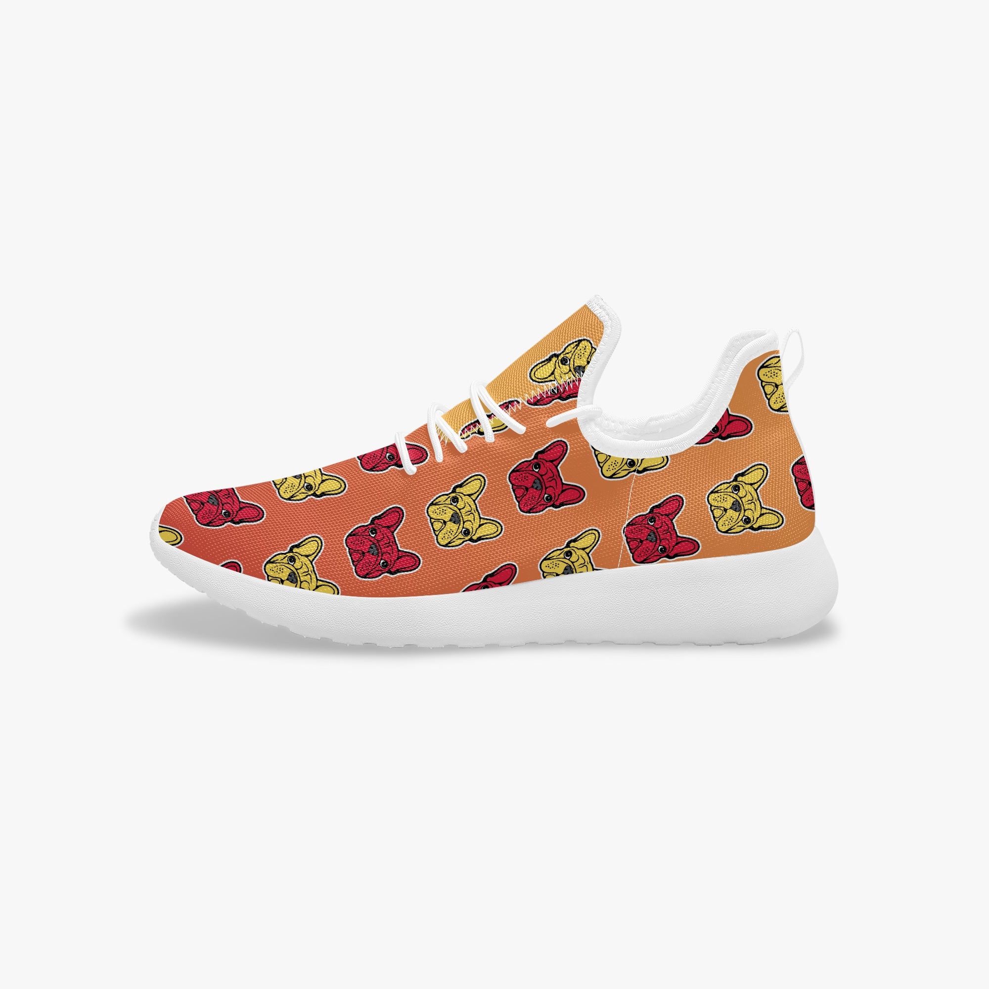 French Bulldog Classic Canvas Sneakers for Dog Park Days-fadou