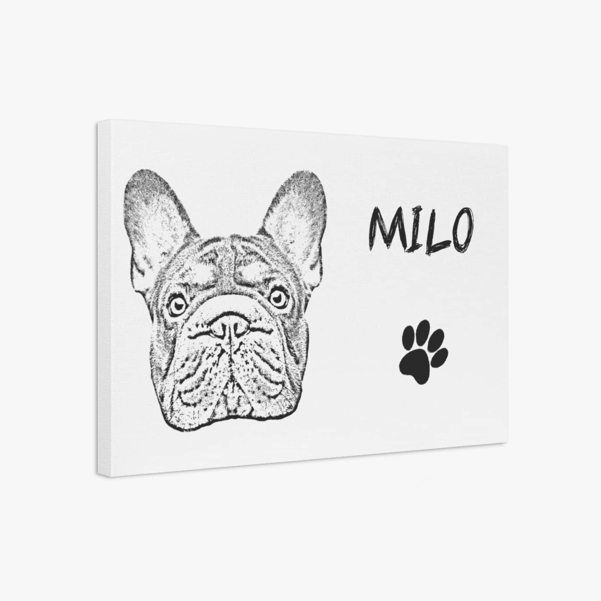 French Bulldog Personalized Framed Poster for Frenchie Fans-fadou