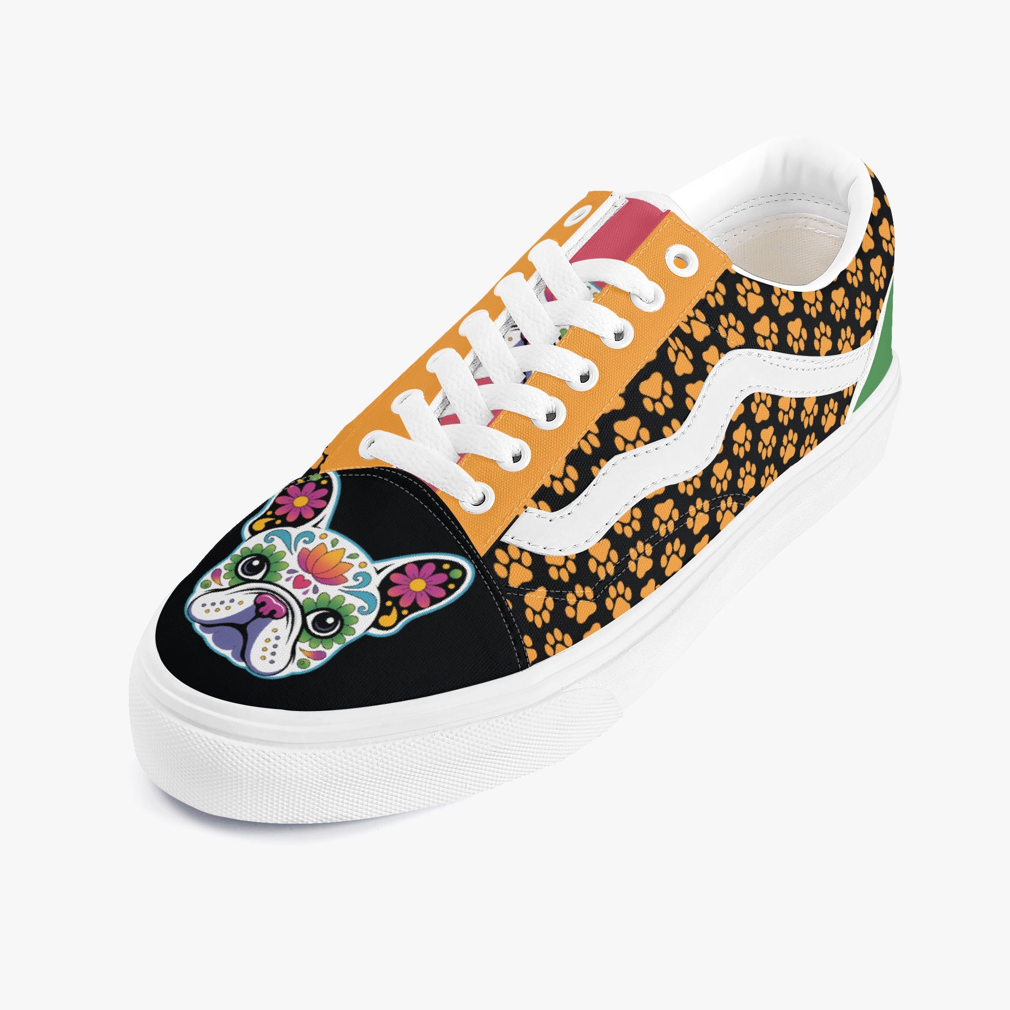 Frenchie Trendy High-Top Shoes for Frenchie Enthusiasts-fadou
