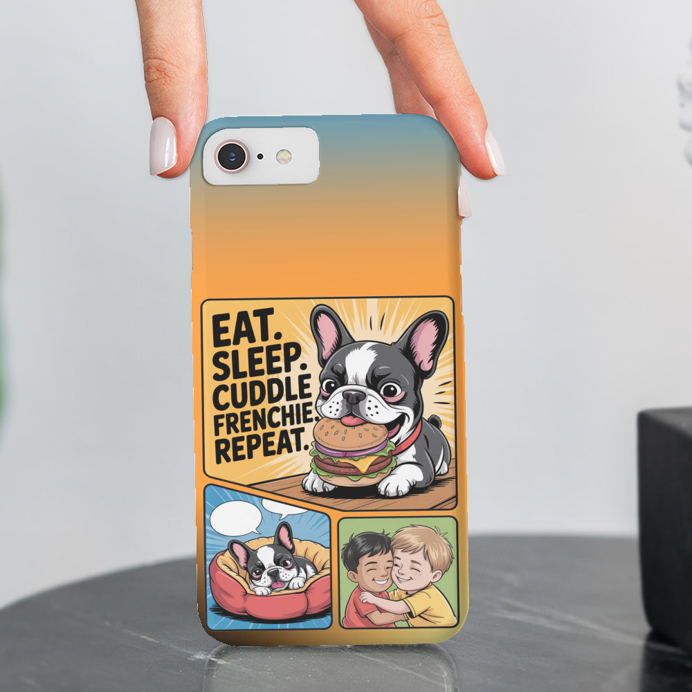 Teddy French Bulldog Slim Phone Shell for Frenchie Fans-fadou