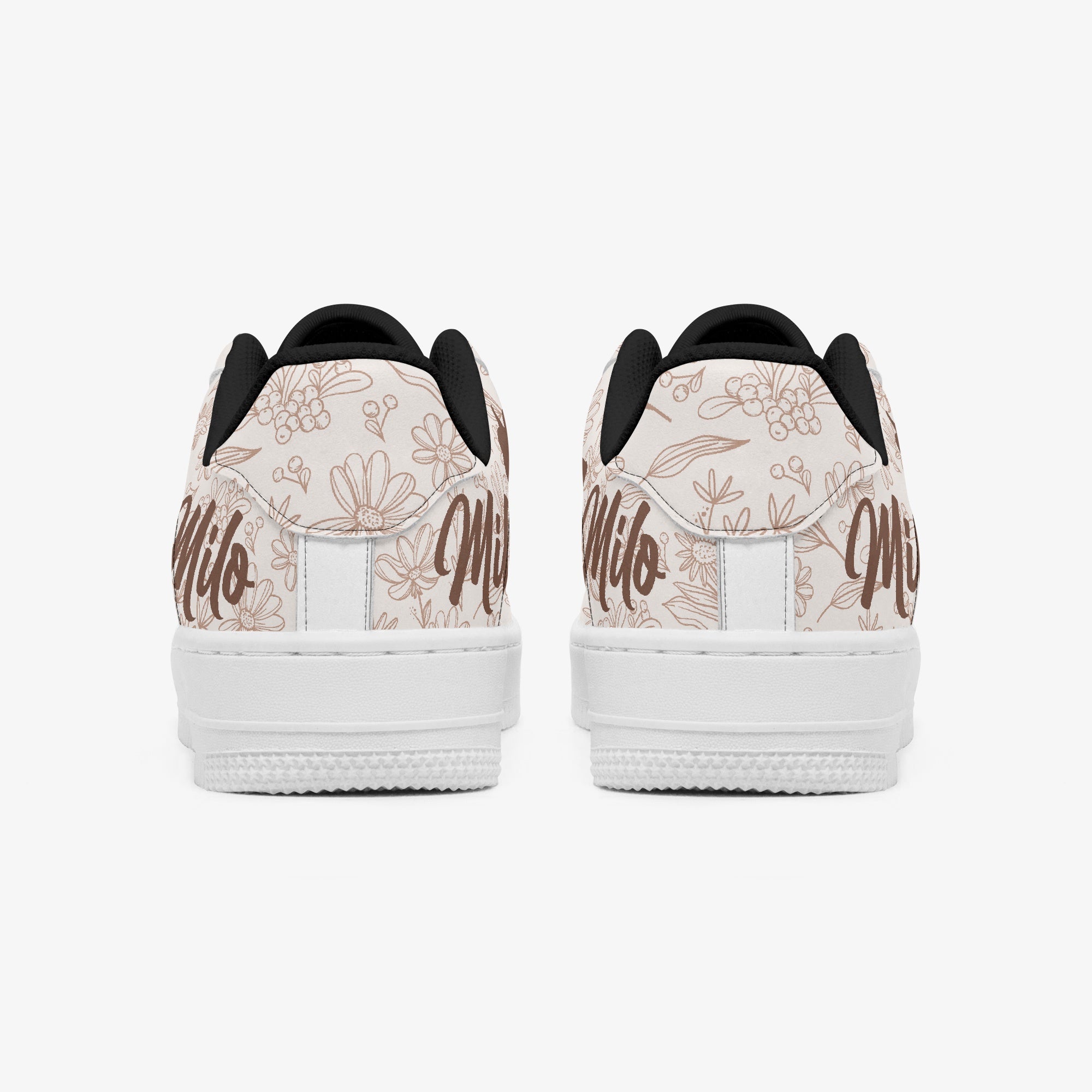 Leather Personalized Casual Footwear for Frenchie Enthusiasts-fadou