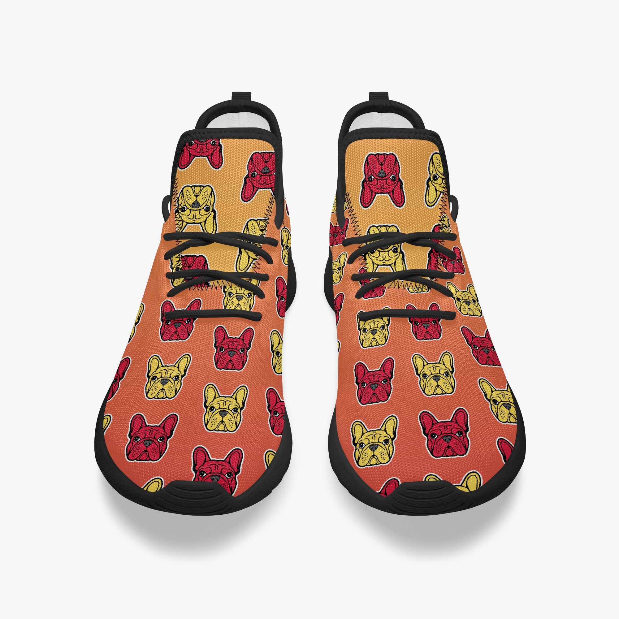 French Bulldog Classic Canvas Sneakers for Dog Park Days-fadou