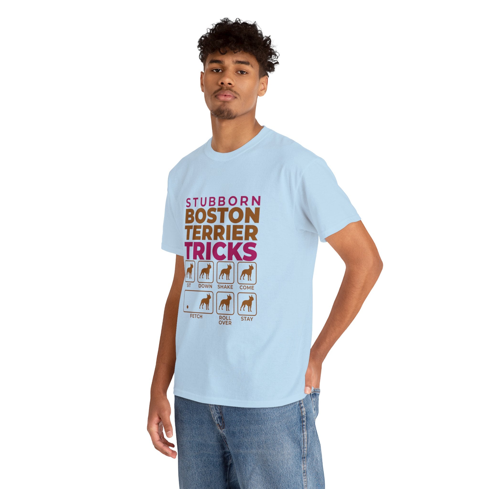 Beau - Unisex Tshirts for Boston Terrier Lovers for Bulldog Owners-fadou