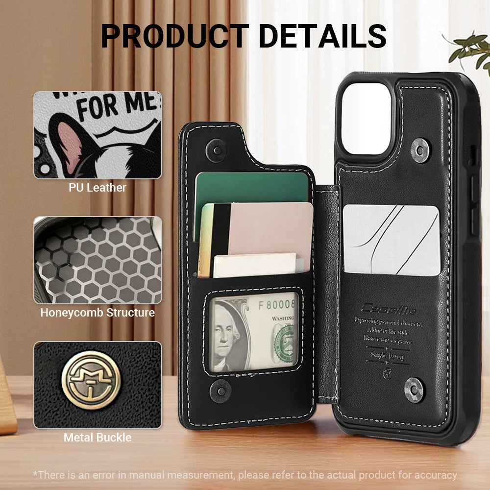 Lady French Bulldog Bifold Wallet for Frenchie Enthusiasts-fadou