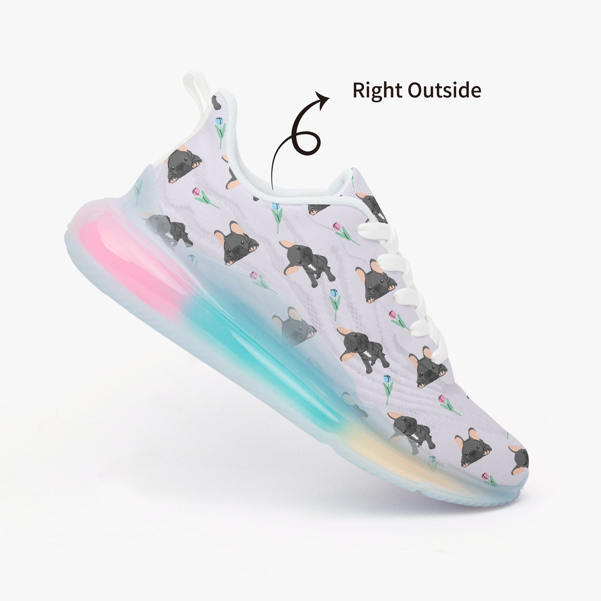 French Bulldog Lightweight Classic Sneakers for Frenchie Fans-fadou