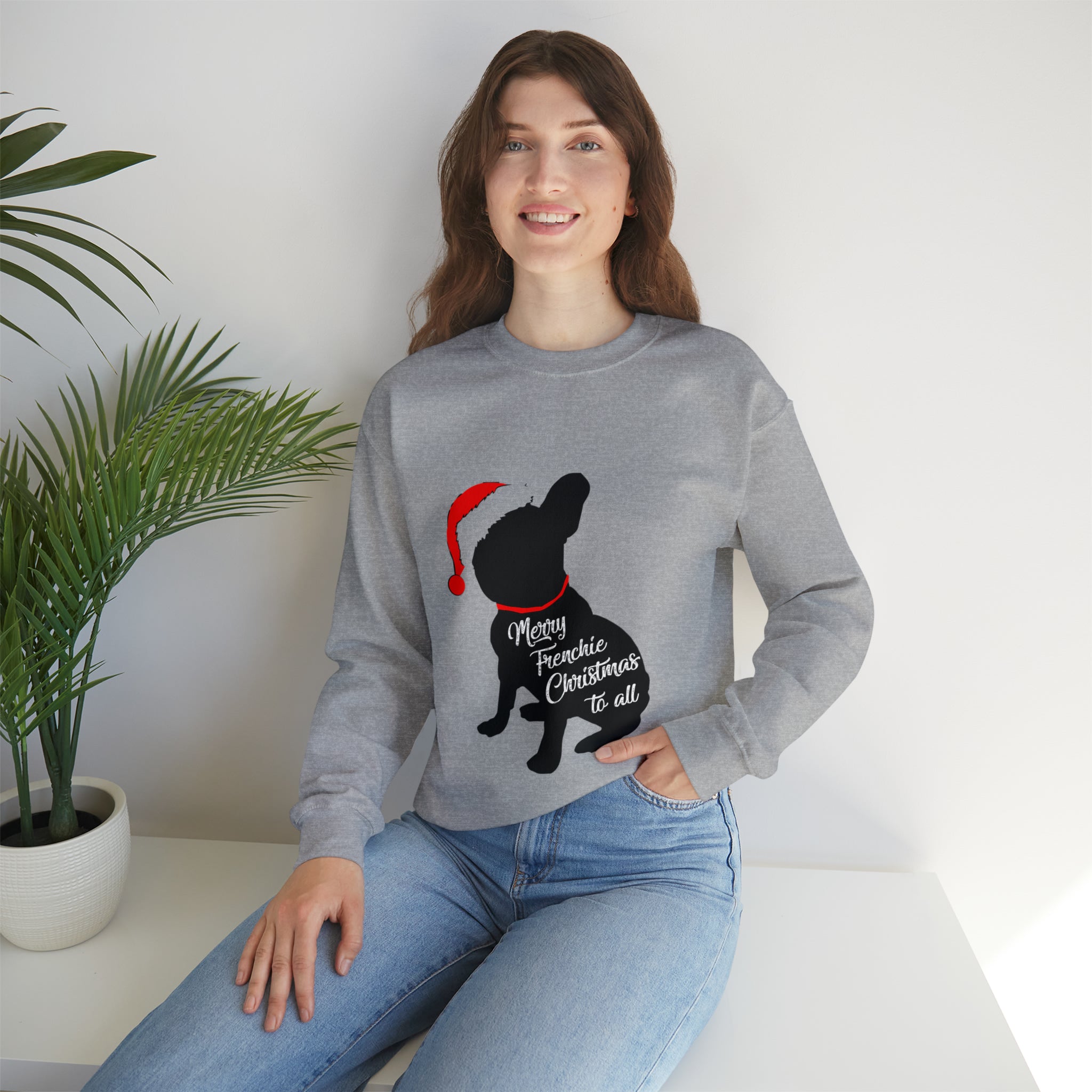 French Bulldog Christmas Pet Sweatshirt for Daily Walks-fadou