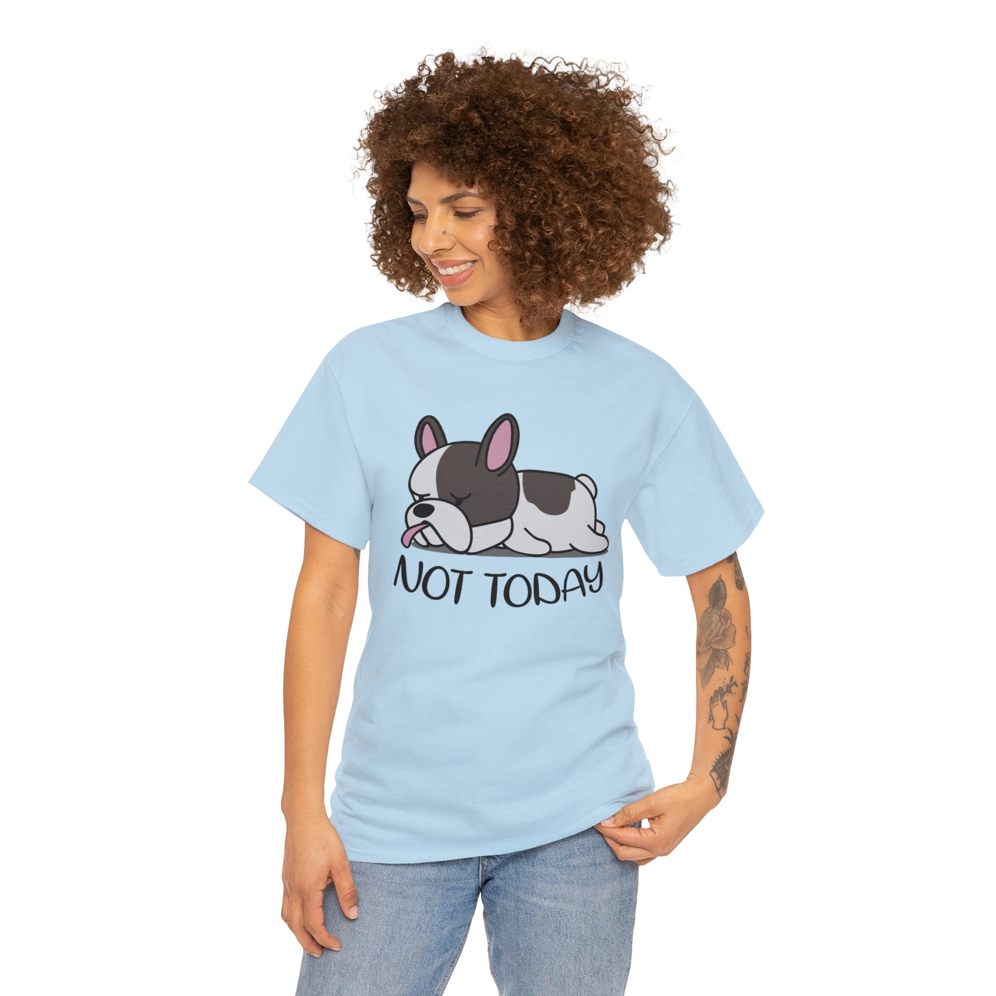 French Bulldog Cotton Cotton T-Shirt for Dog Moms & Dads-fadou