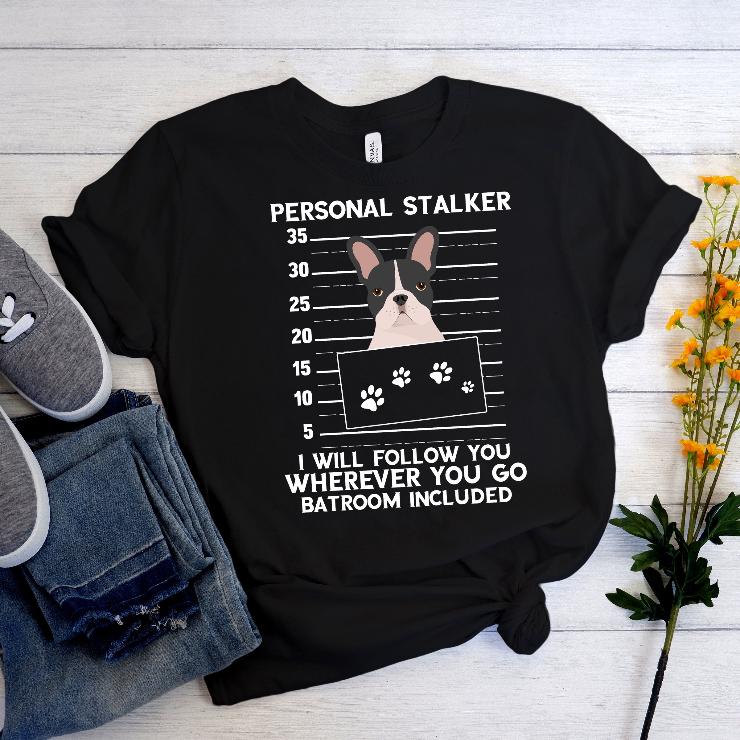 Frenchiepush French Bulldog Dog Lover Tee for Frenchie Fans-fadou