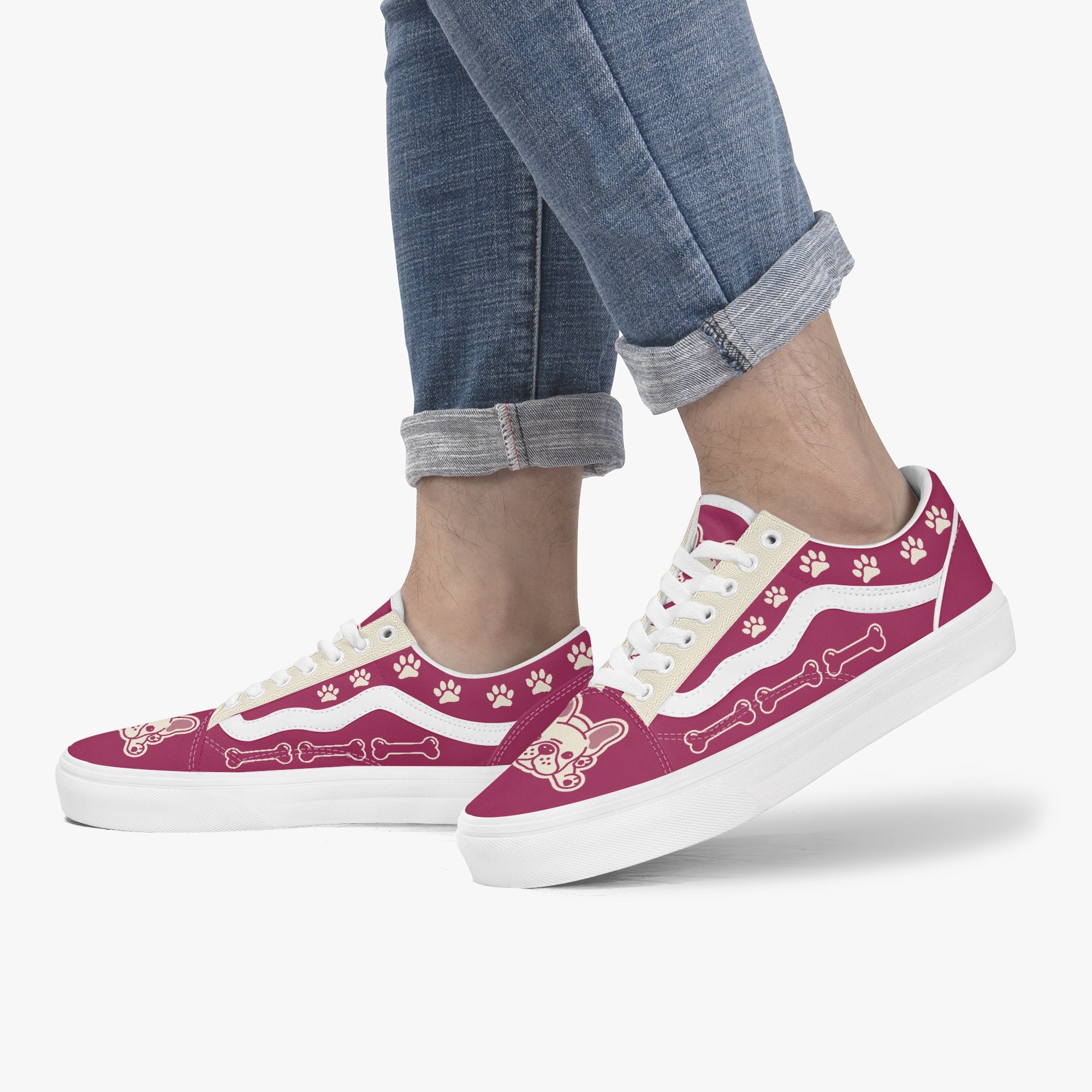 Estelle Trendy Classic Sneakers for Frenchie Enthusiasts-fadou