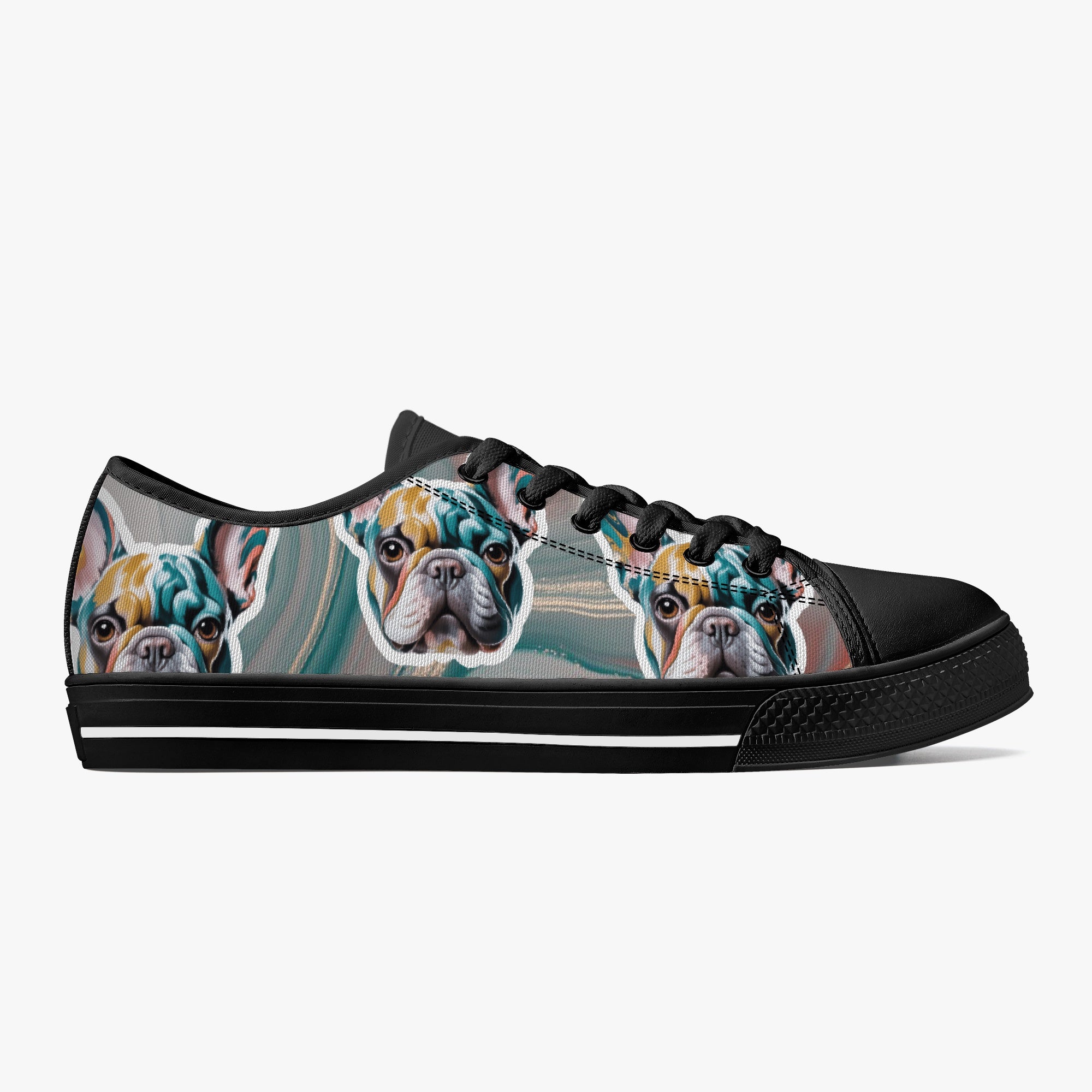 Low-Top Classic High-Top Shoes for Frenchie Enthusiasts-fadou
