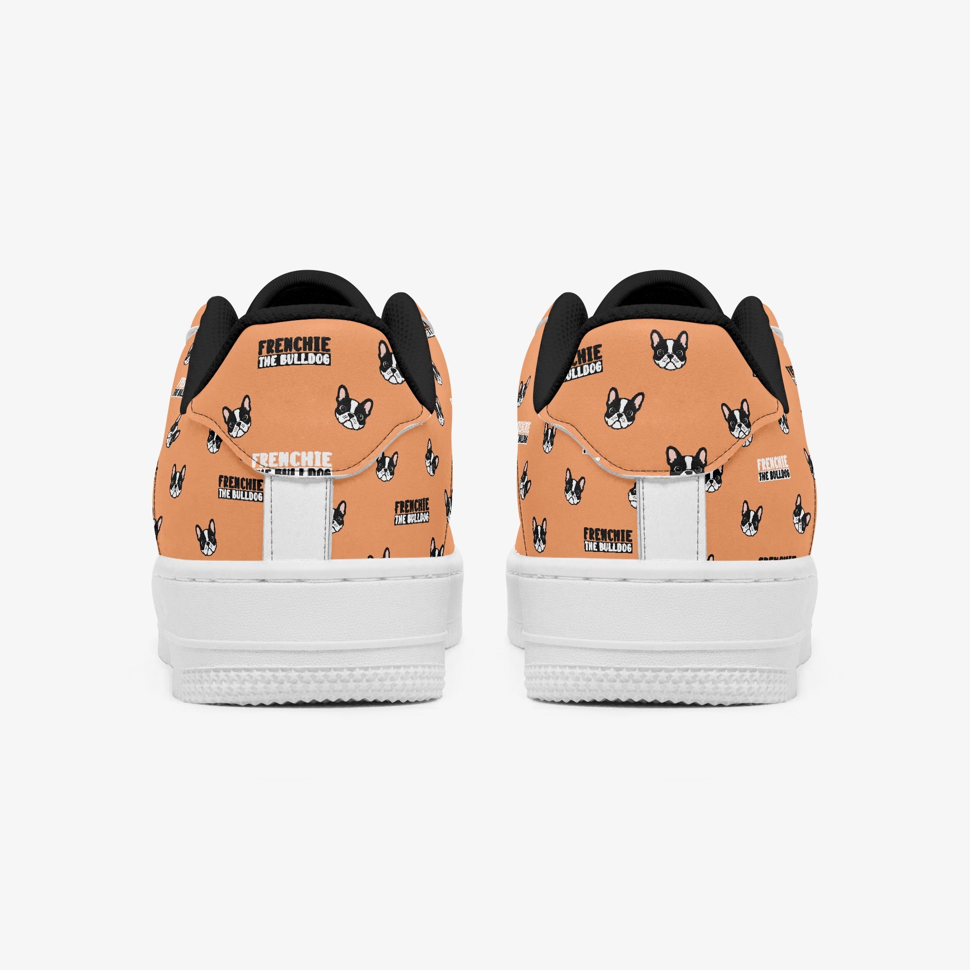 Low-Top Leather High-Top Shoes for Frenchie Enthusiasts-fadou