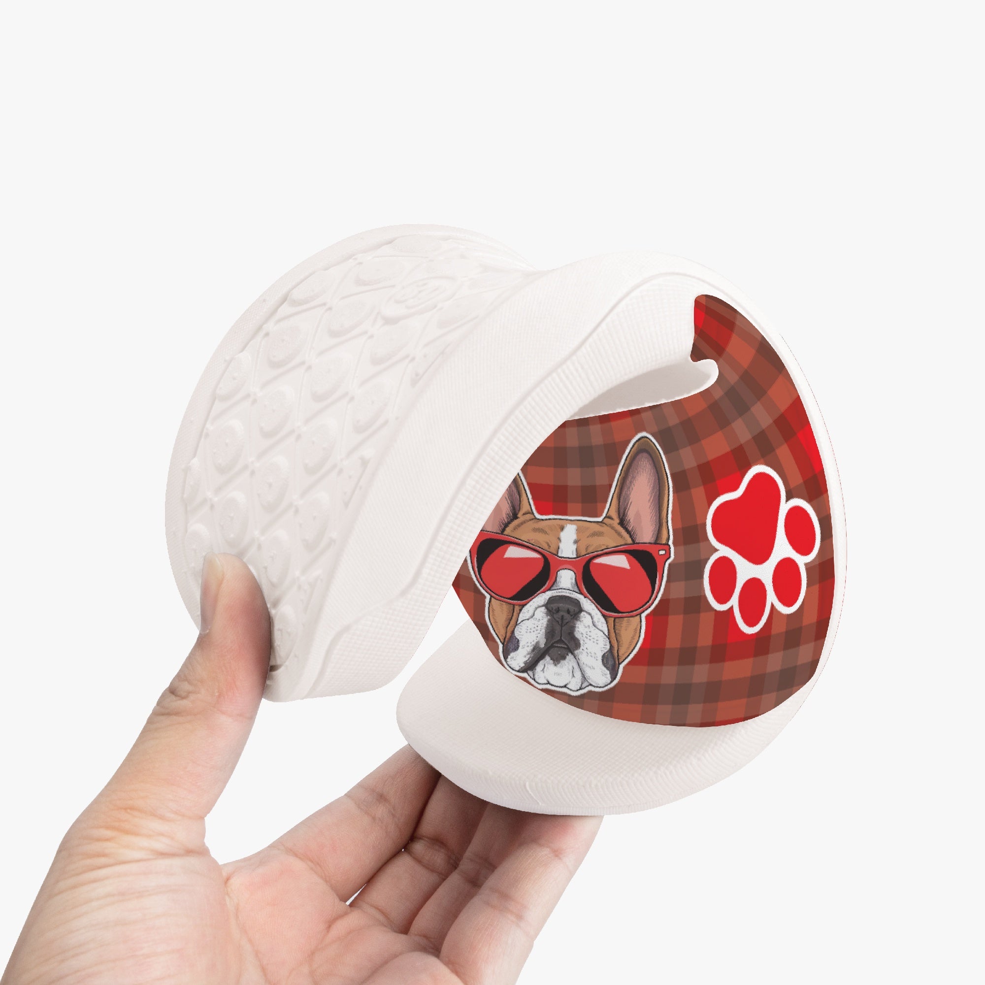 Quincy French Bulldog Beach Sandals for Dog Moms & Dads-fadou