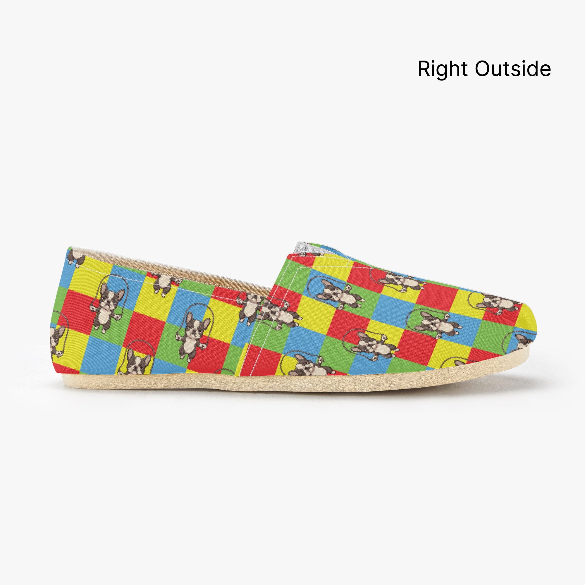 Zorilla French Bulldog Casual Footwear for Frenchie Fans-fadou