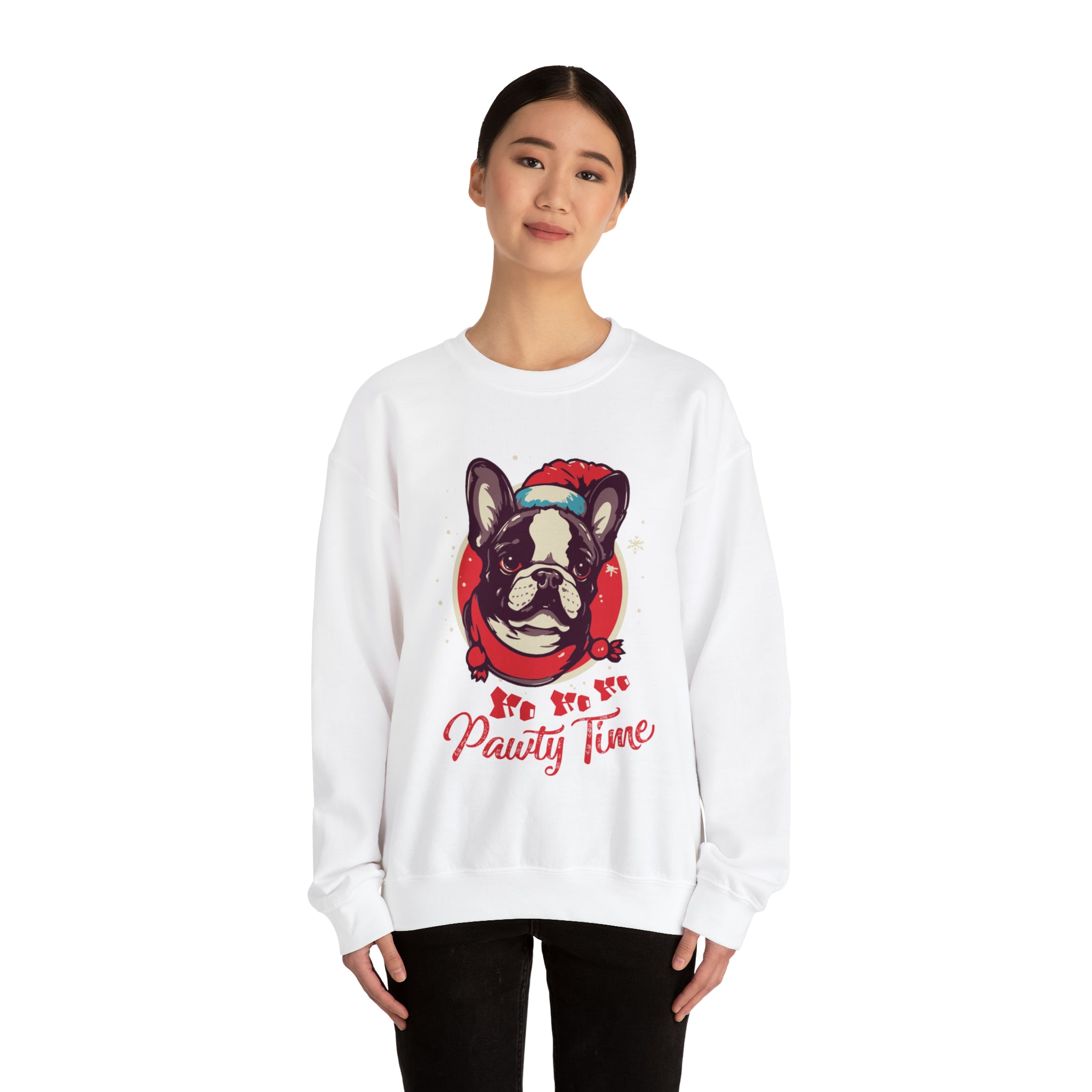 Pawty French Bulldog Dog Mom Hoodie for Frenchie Enthusiasts-fadou