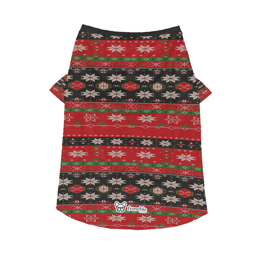 French Bulldog Christmas Warm Knitwear for Outdoor Adventures-fadou