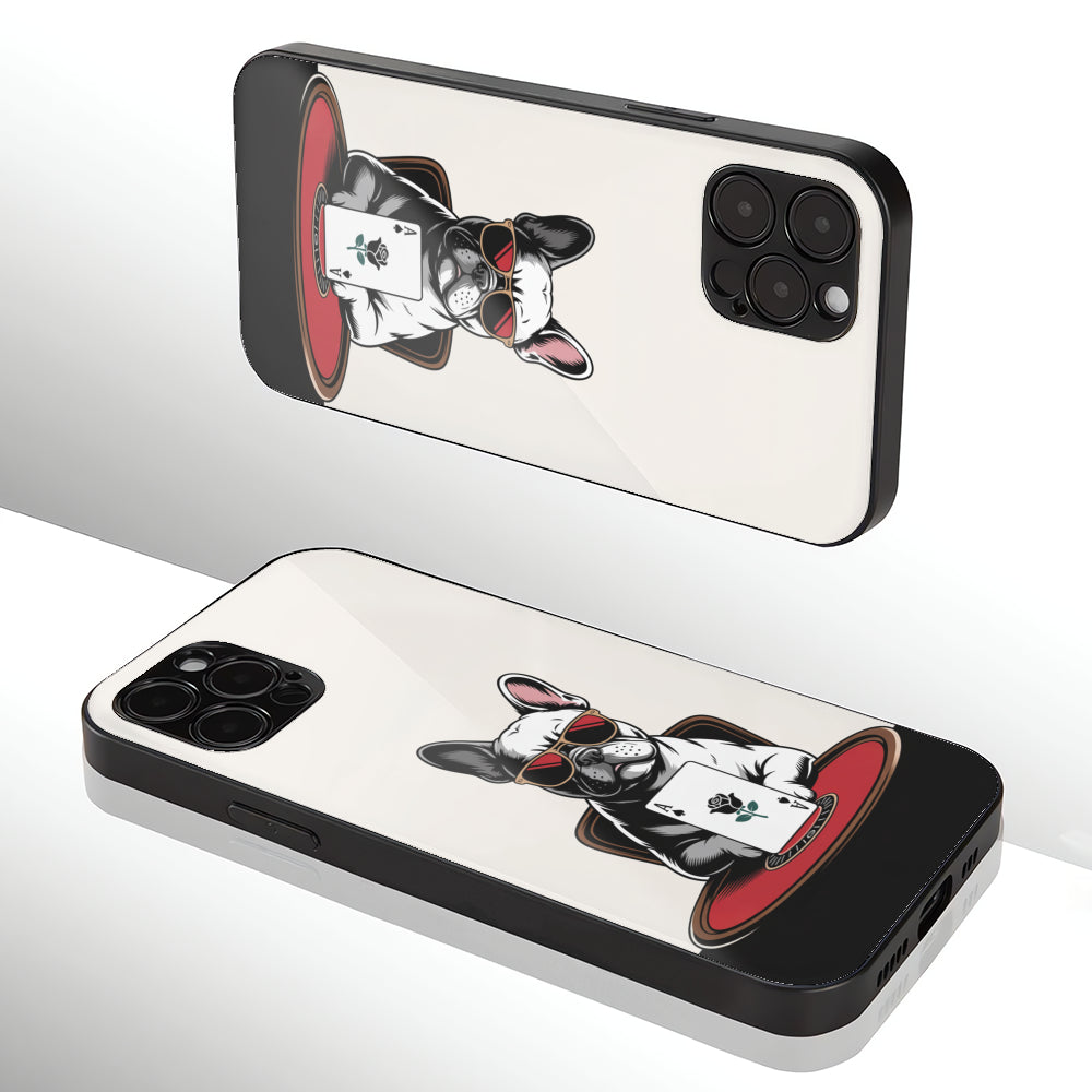 Buddy - Iphone & Samsung Glass Case for Frenchie Enthusiasts-fadou