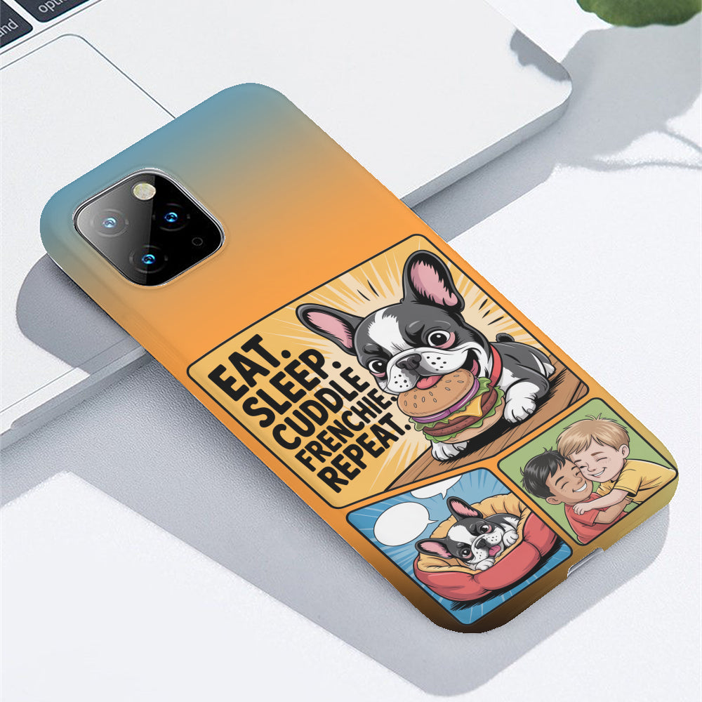 Teddy French Bulldog Slim Phone Shell for Frenchie Fans-fadou