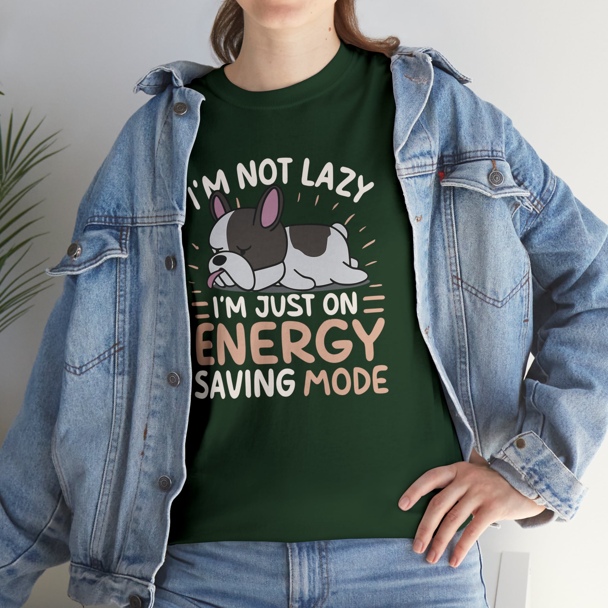 Im Not Lazy - Unisex Cotton T-Shirt for Dog Moms & Dads-fadou