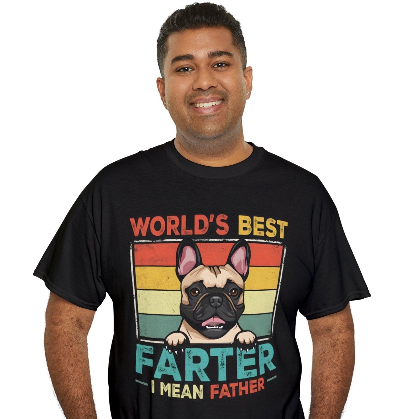 French Bulldog Cotton Cotton T-Shirt for Frenchie Enthusiasts-fadou