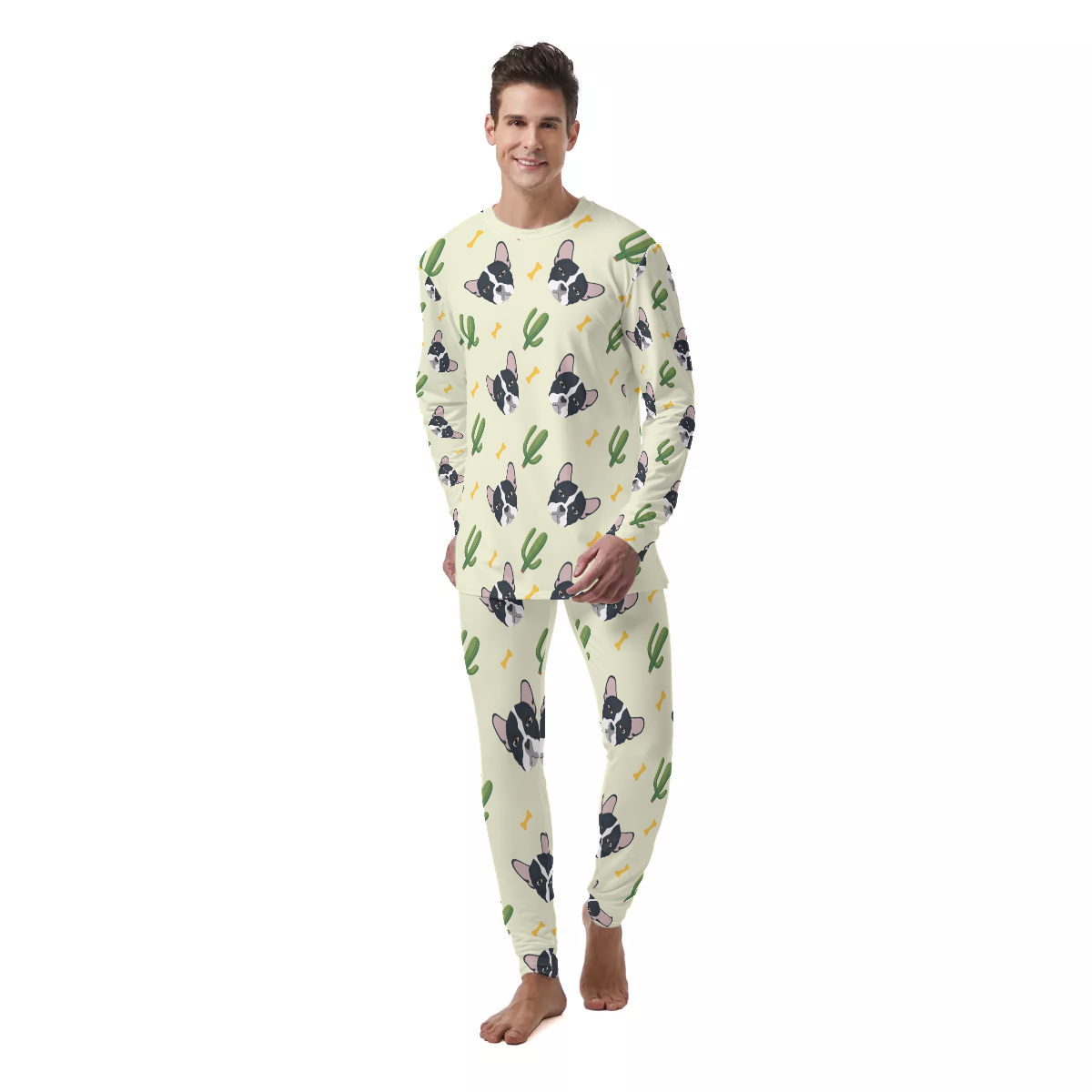 MAC French Bulldog Cotton Pajamas for Frenchie Enthusiasts-fadou
