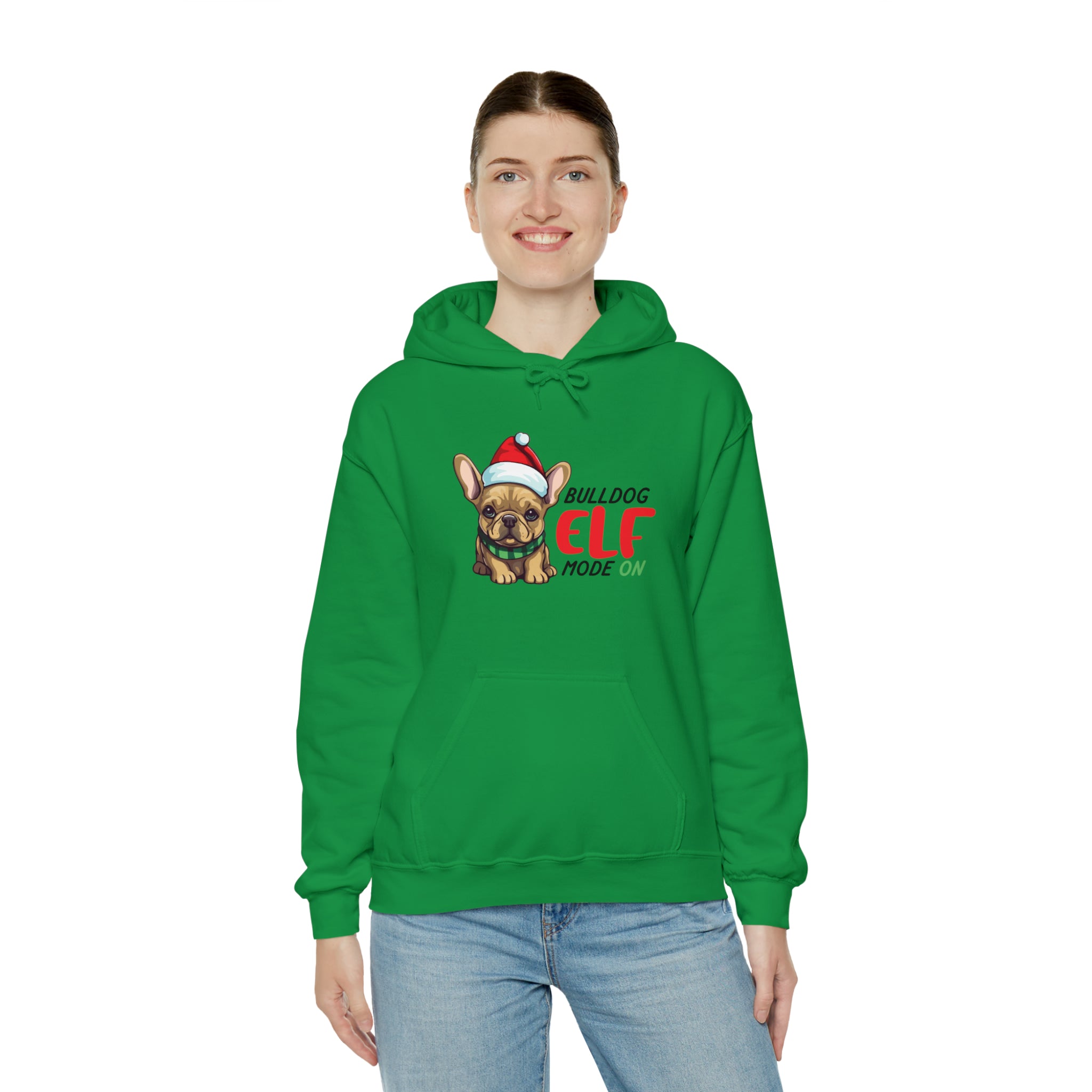 ELF French Bulldog Cotton Sweatshirt for Bulldog Owners-fadou