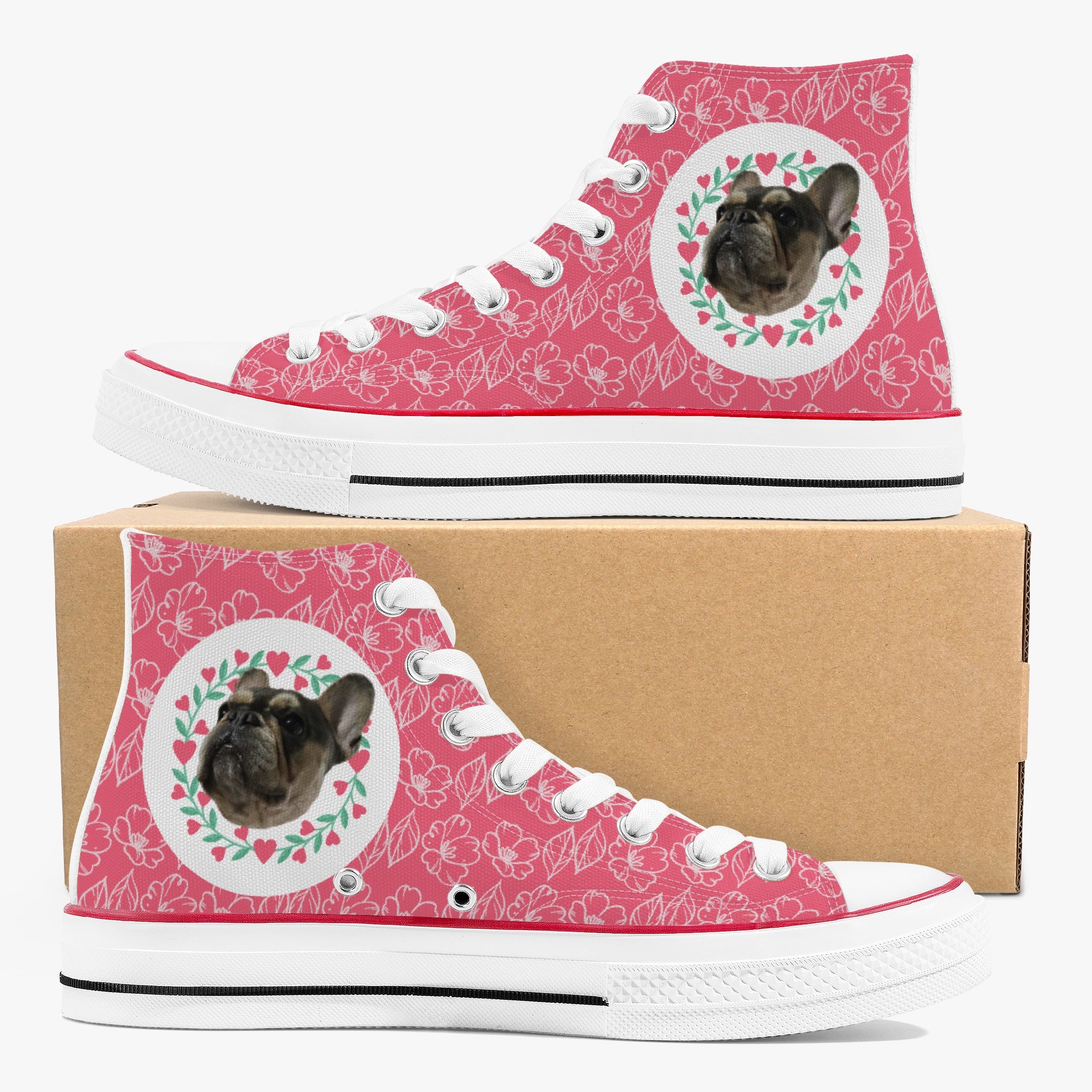 High-Top Personalized Classic Sneakers for Dog Park Days-fadou