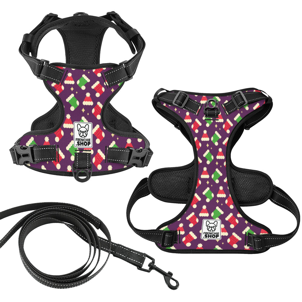 French Bulldog No-Pull Walking Harness for Brachycephalic Dogs-fadou