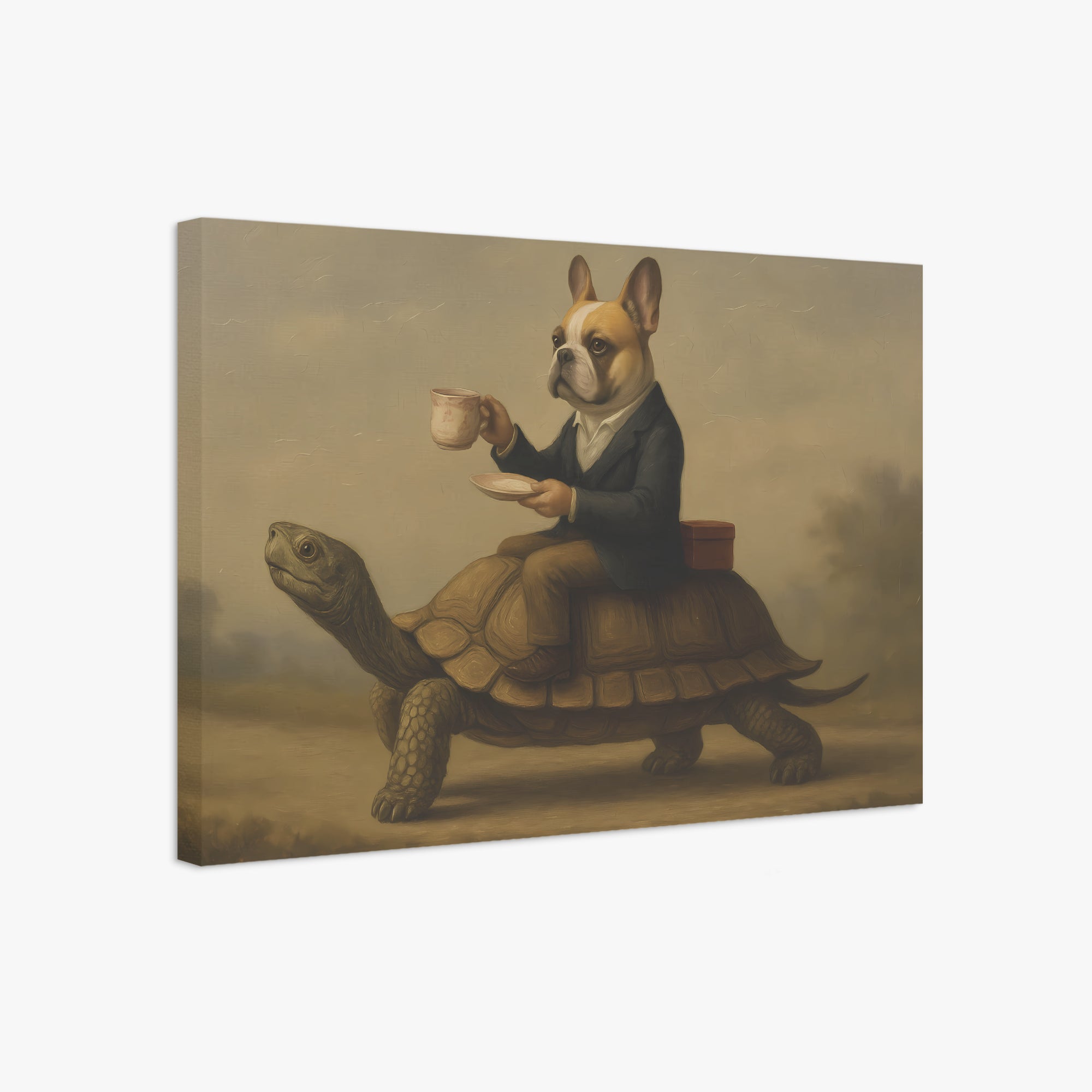 French Bulldog Adorable Canvas Wall Art for Dog Park Days-fadou