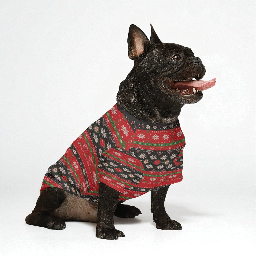 French Bulldog Christmas Warm Knitwear for Outdoor Adventures-fadou