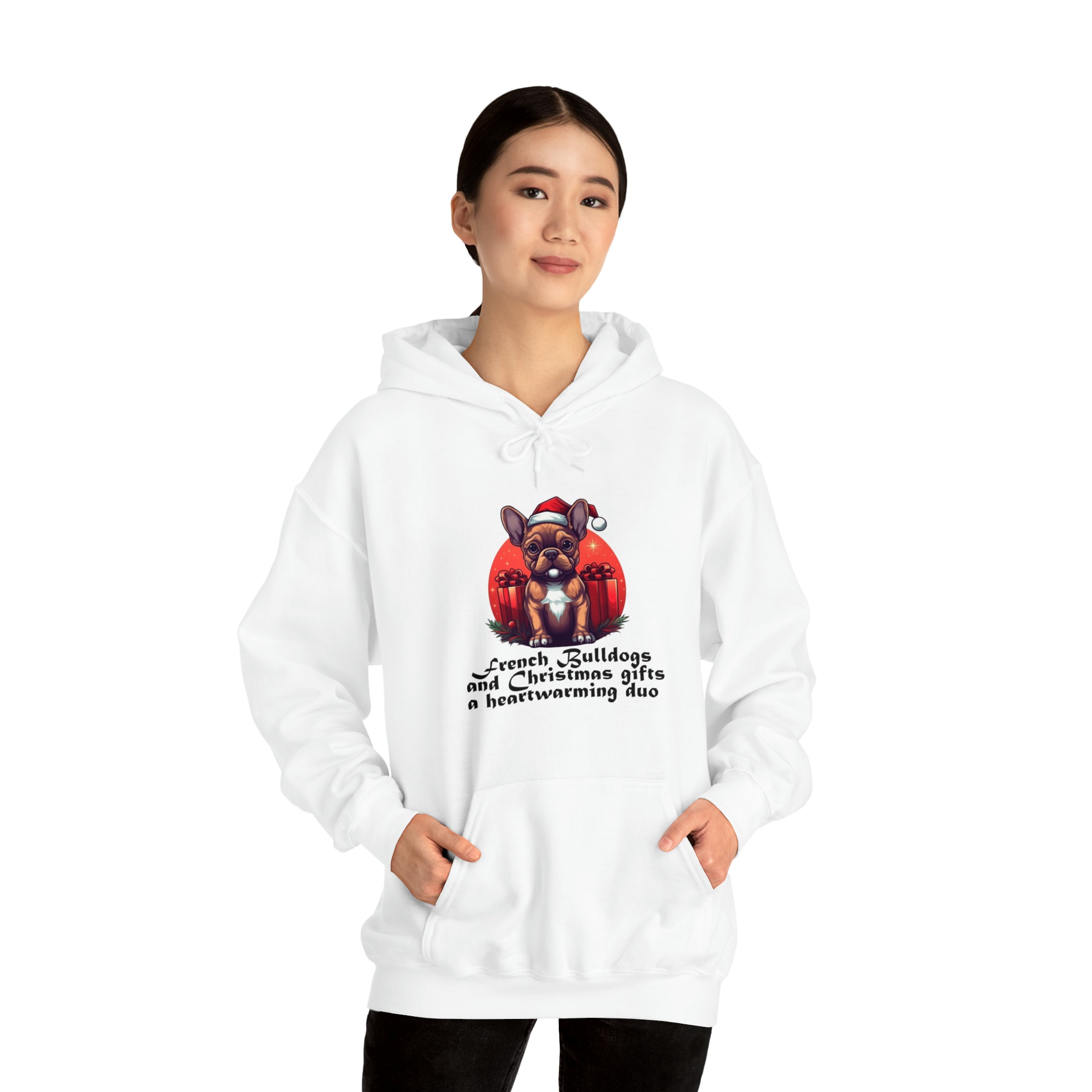 French Bulldog Christmas Dog Hoodie for Flat-Face Breeds-fadou