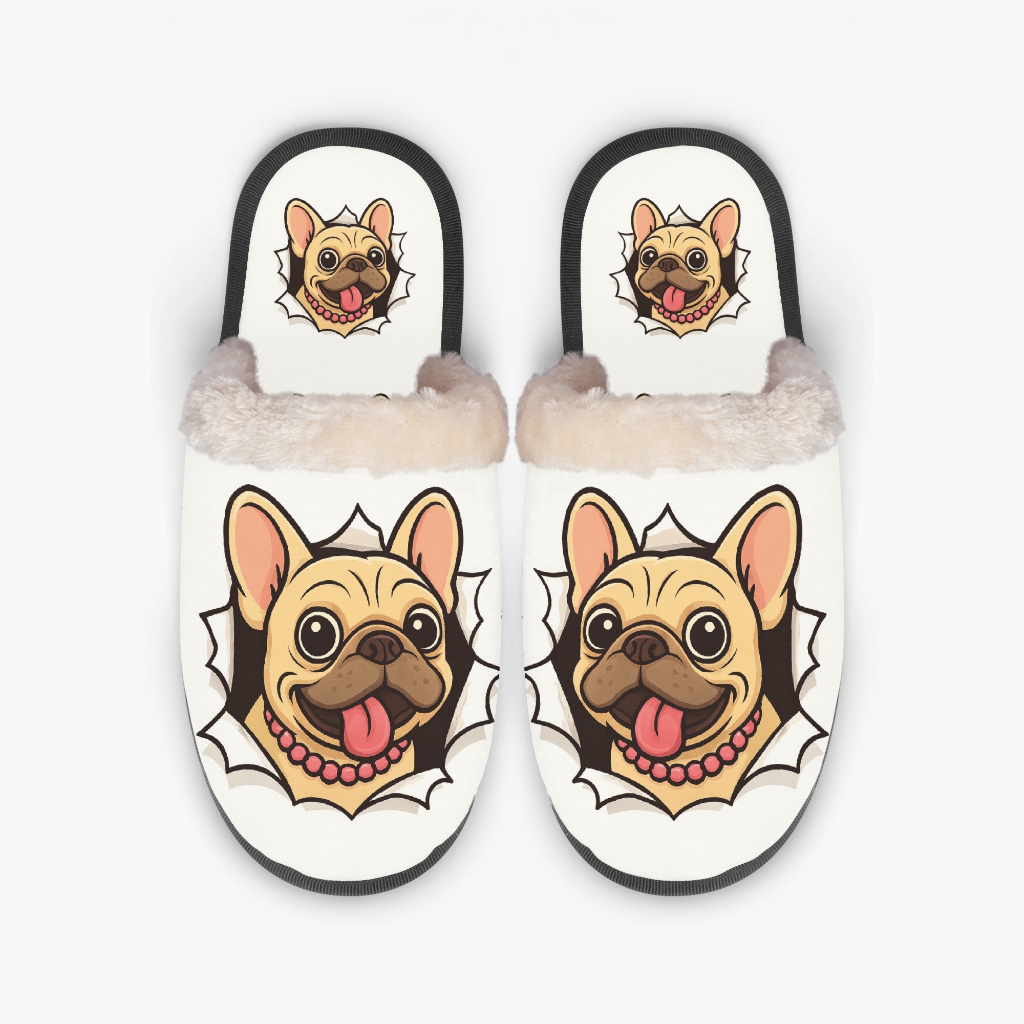 Spud French Bulldog Indoor Shoes for Frenchie Enthusiasts-fadou