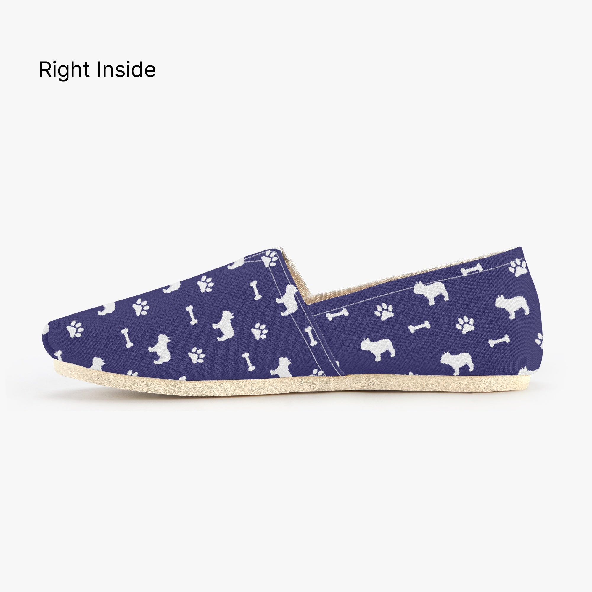 French Bulldog Casual Canvas Sneakers for Frenchie Enthusiasts-fadou