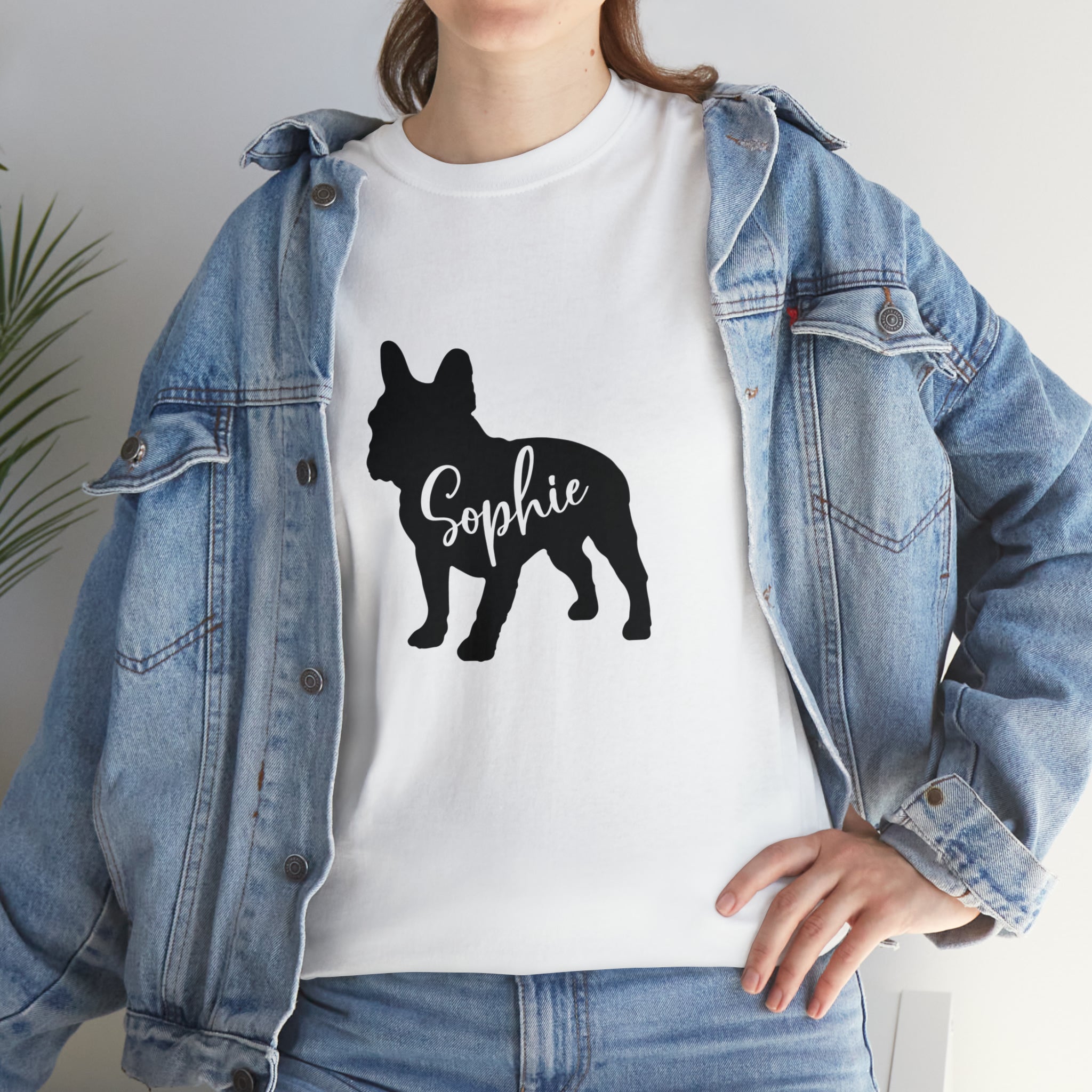 Unisex Personalized Dog Lover Tee for Frenchie Enthusiasts-fadou