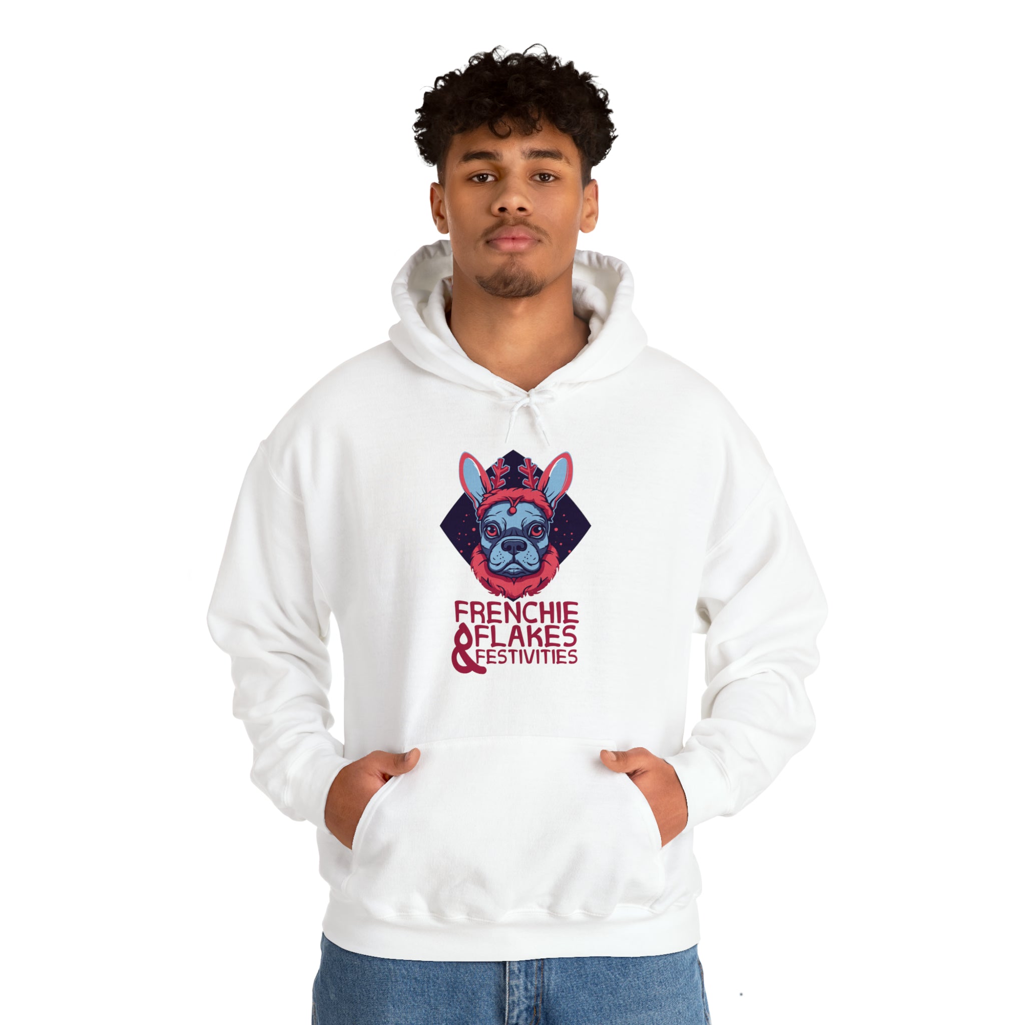 Frenchie & Flakes Unisex Hoodie for Brachycephalic Dogs-fadou