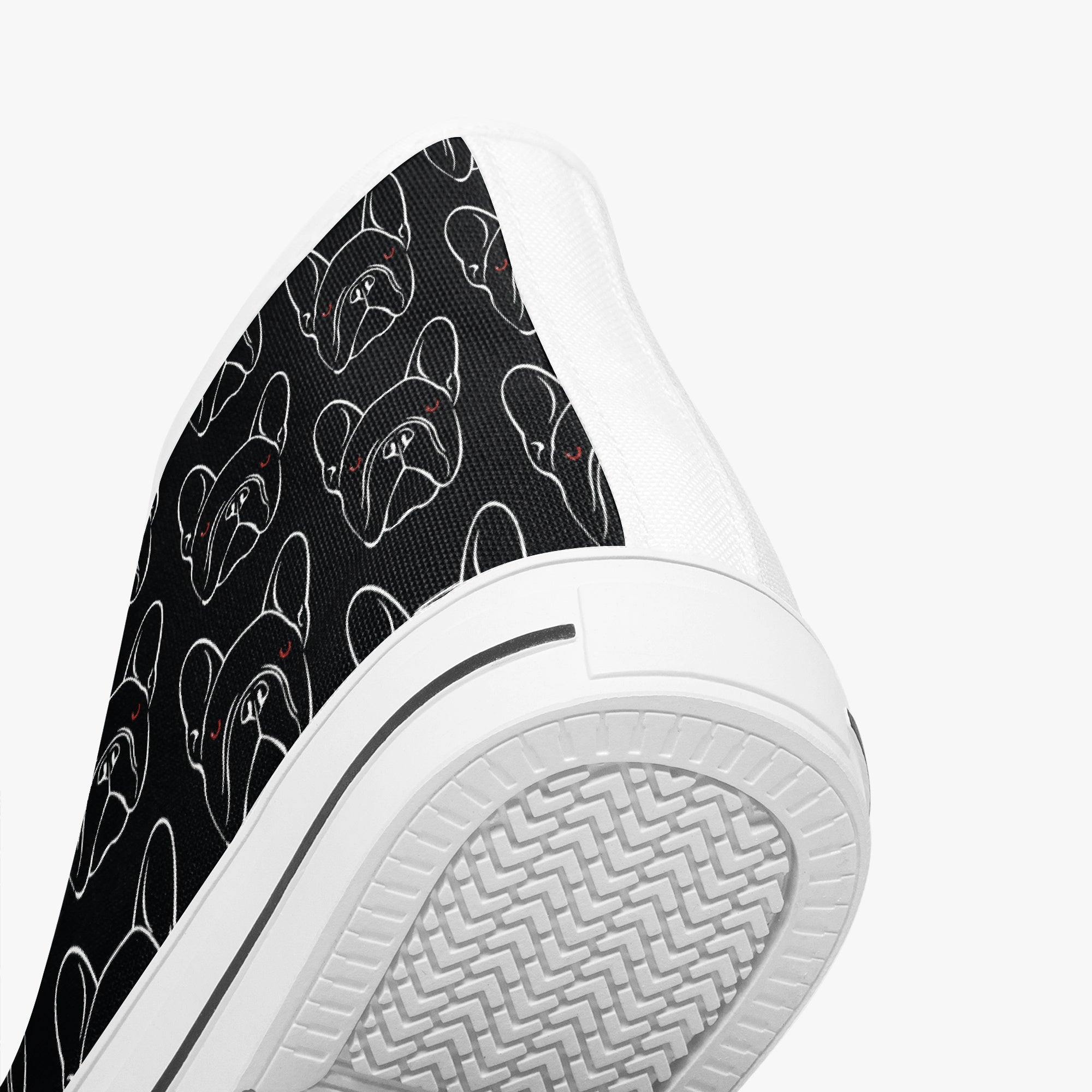 High-Top Classic Classic Sneakers for Frenchie Enthusiasts-fadou