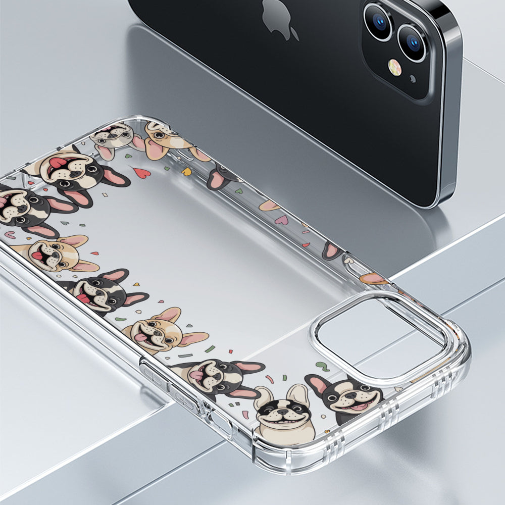 Clear Silicone Protective Case for Frenchie Enthusiasts-fadou