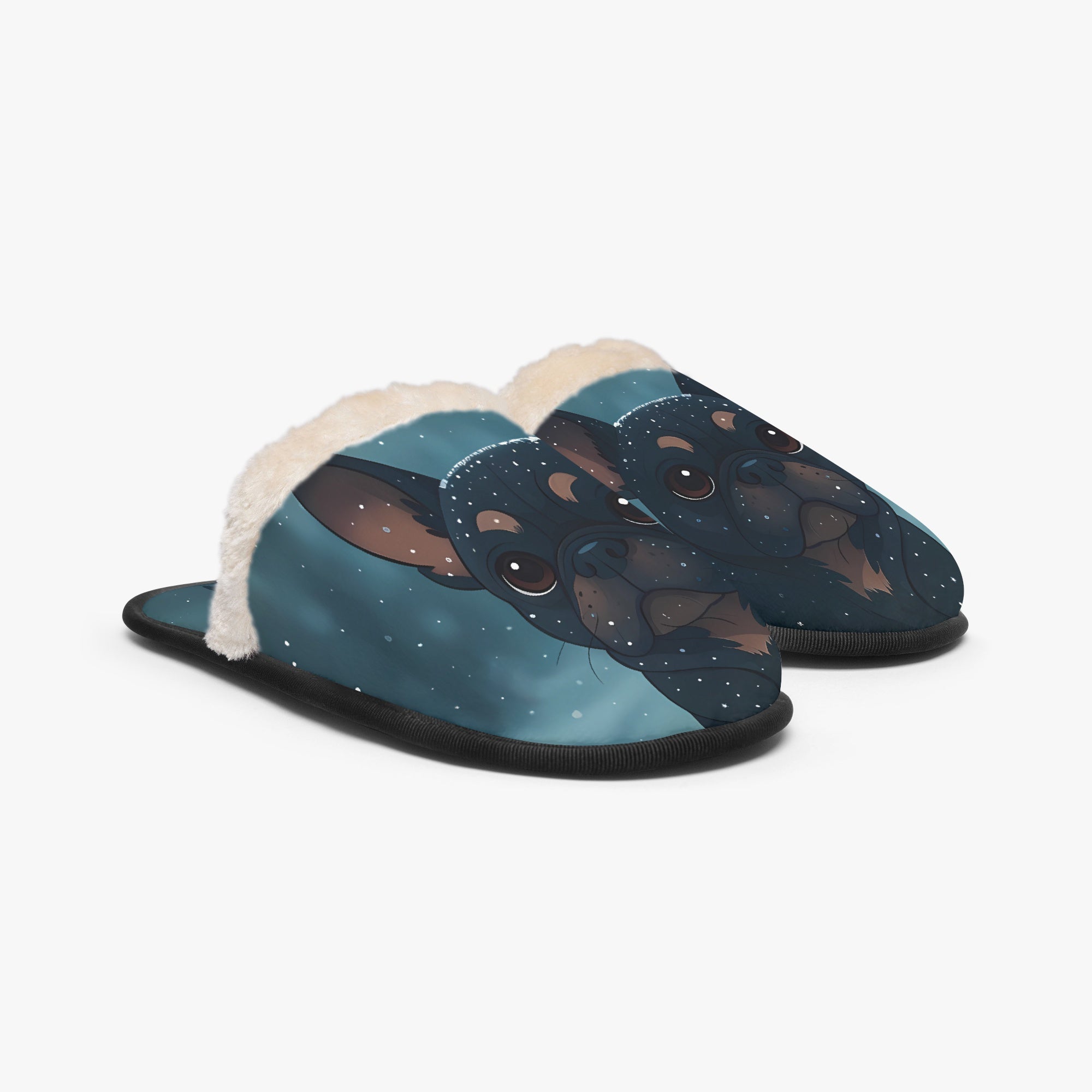 Honey French Bulldog Soft House Shoes for Dog Moms & Dads-fadou