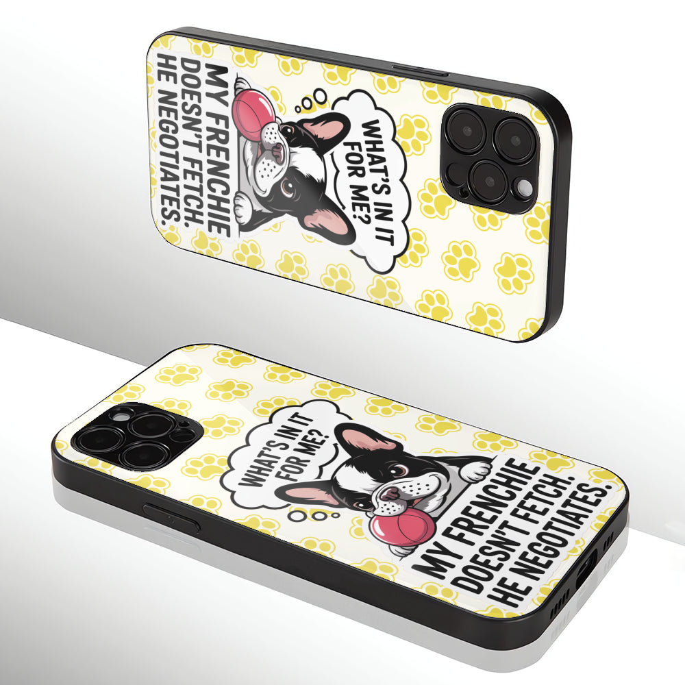 Lucy - Iphone & Samsung Glass Case for Frenchie Enthusiasts-fadou