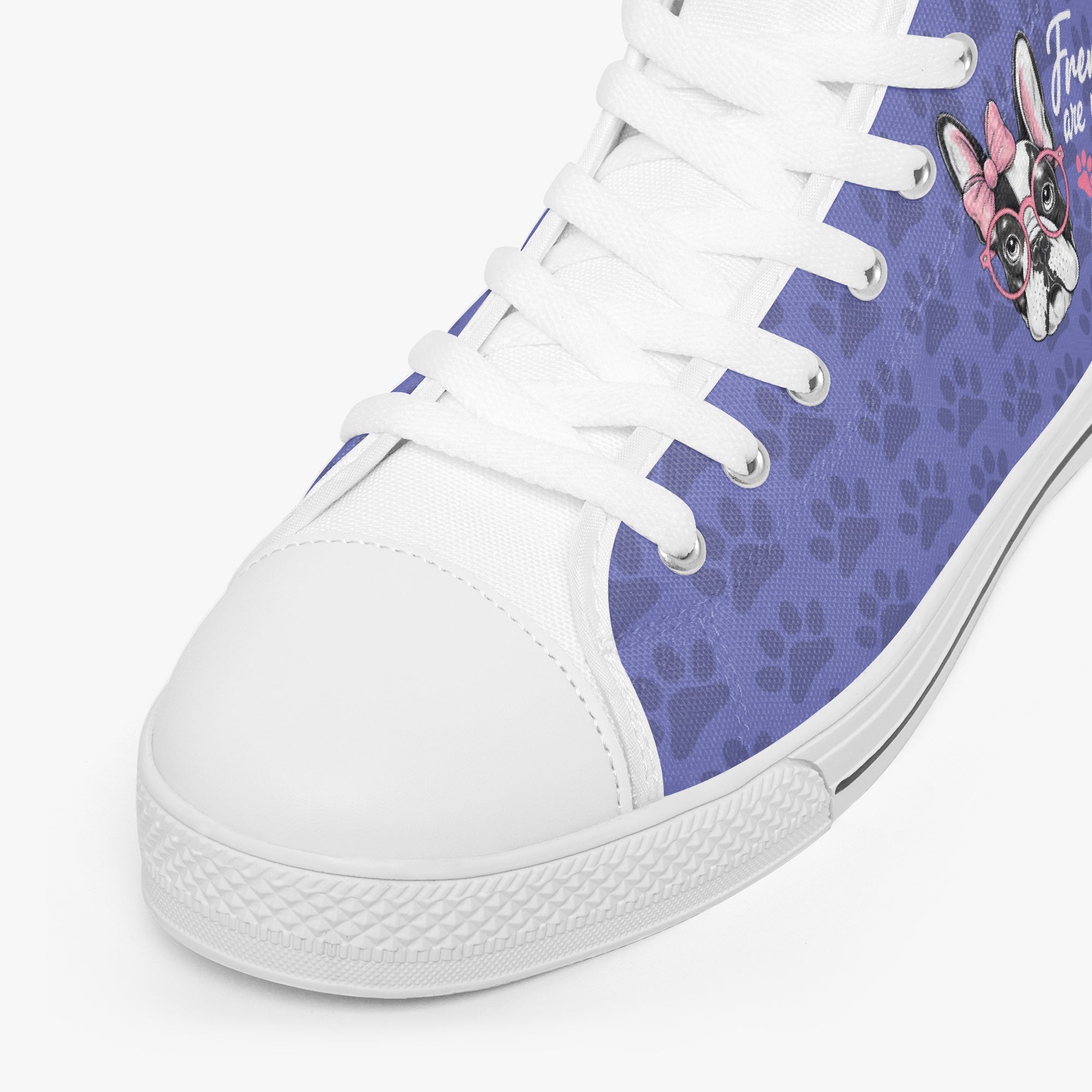 French Bulldog Classic High-Top Shoes for Dog Moms & Dads-fadou