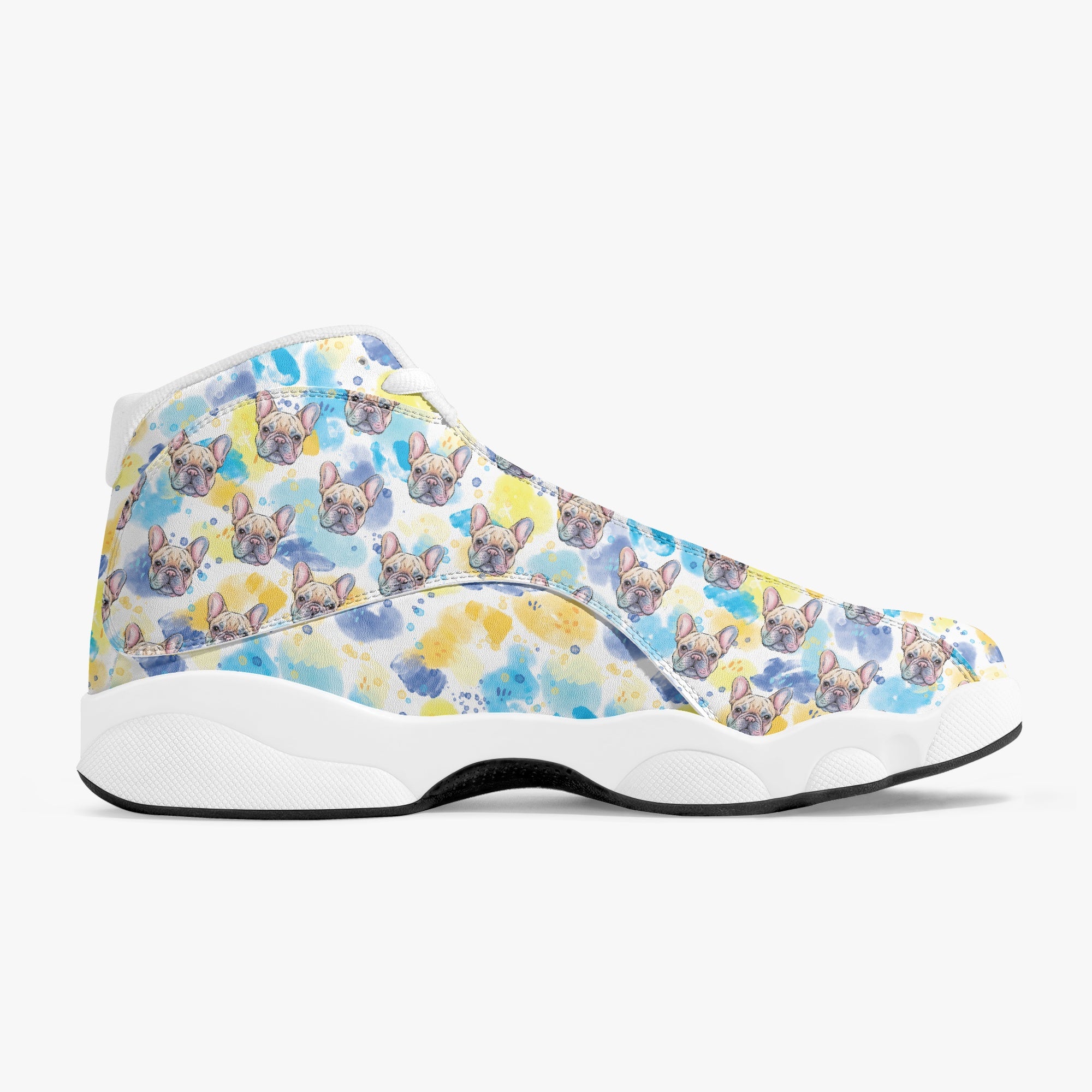 Chopper French Bulldog Canvas Sneakers for Bulldog Owners-fadou
