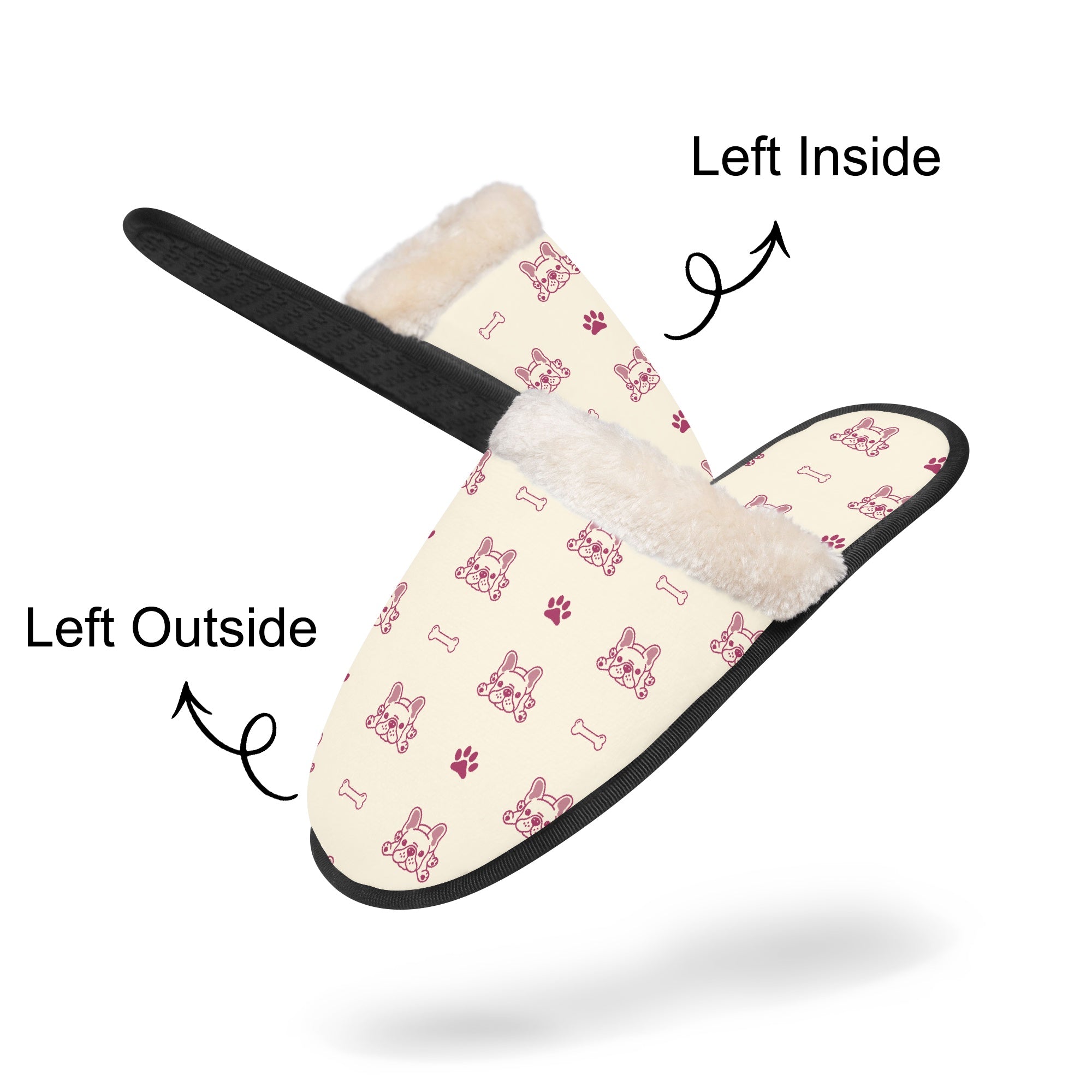 French Bulldog Winter Soft House Shoes for Dog Park Days-fadou