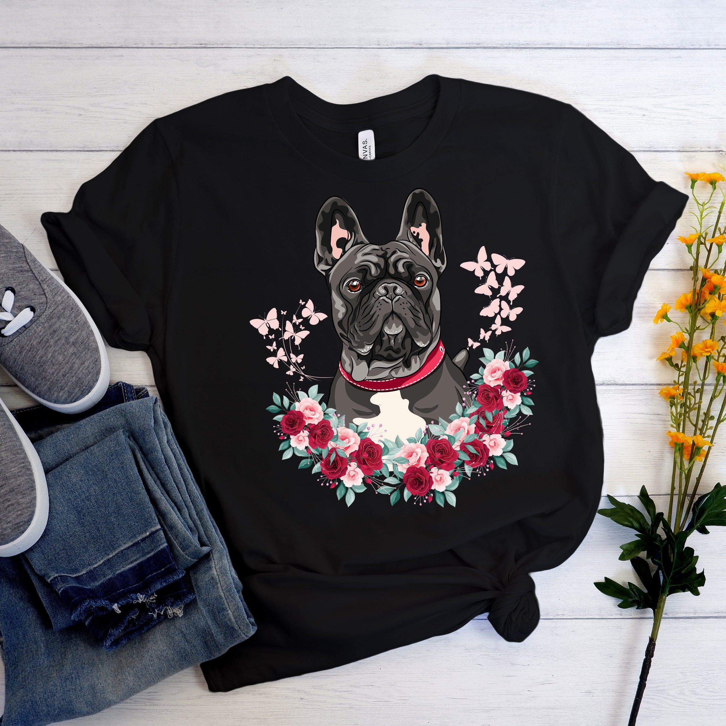 Frenchievibe French Bulldog Cotton T-Shirt for Bulldog Owners-fadou