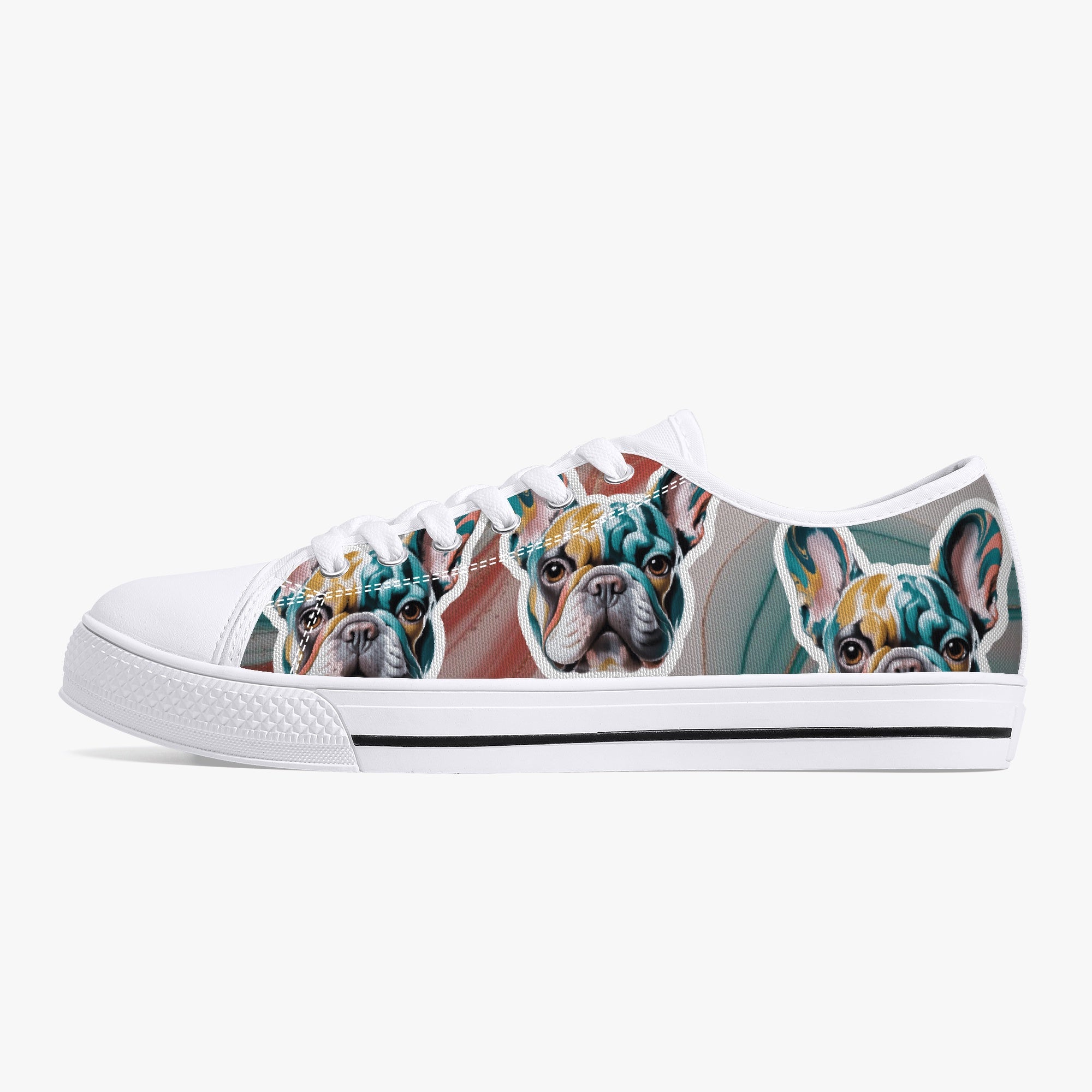 Low-Top Classic High-Top Shoes for Frenchie Enthusiasts-fadou